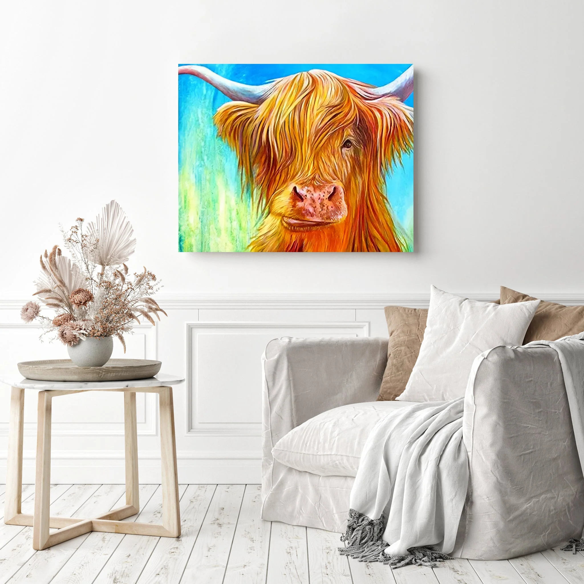 Rustic Highland Cow | Diamond Painting - Image 3