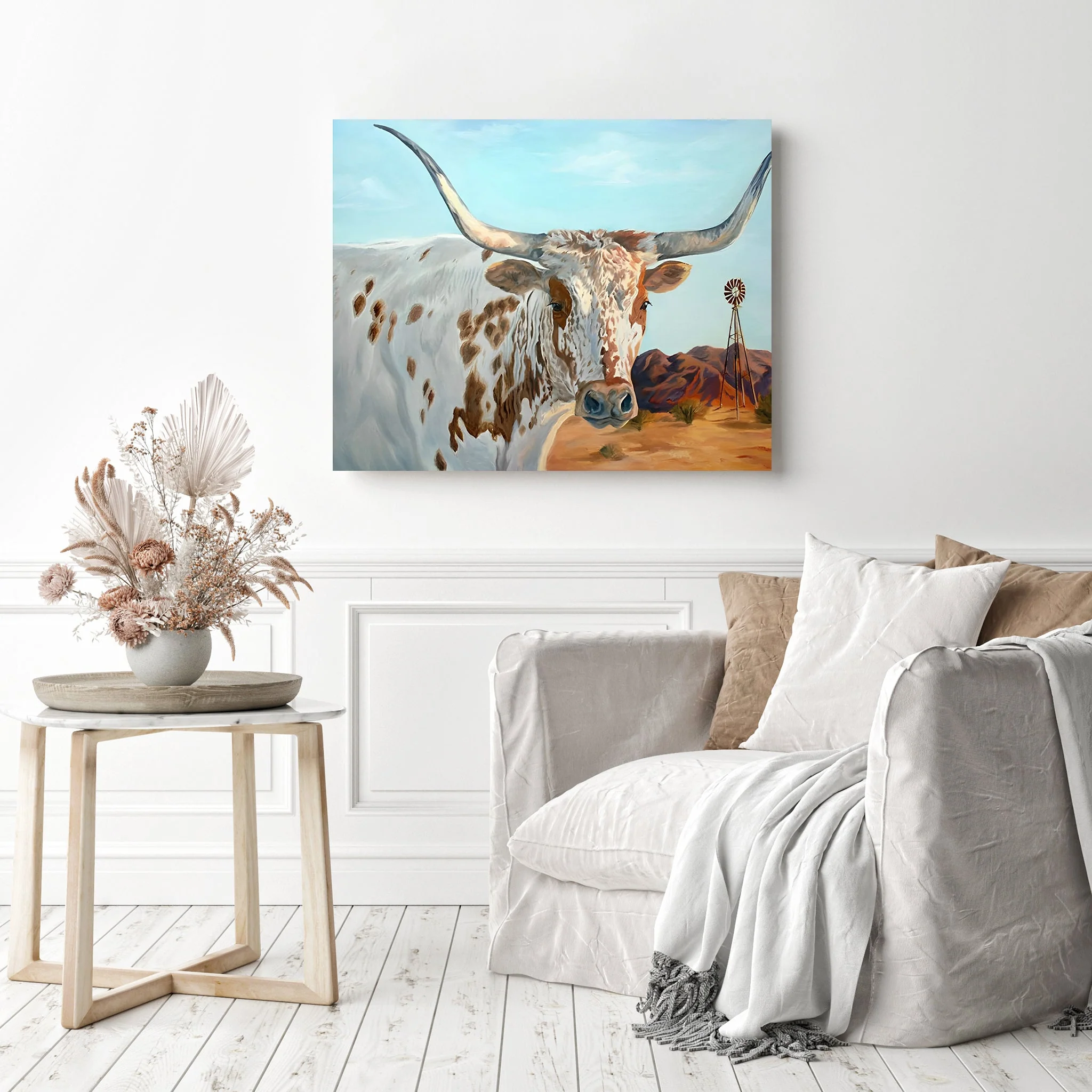 Longhorn Cattle | Diamond Painting - Image 3