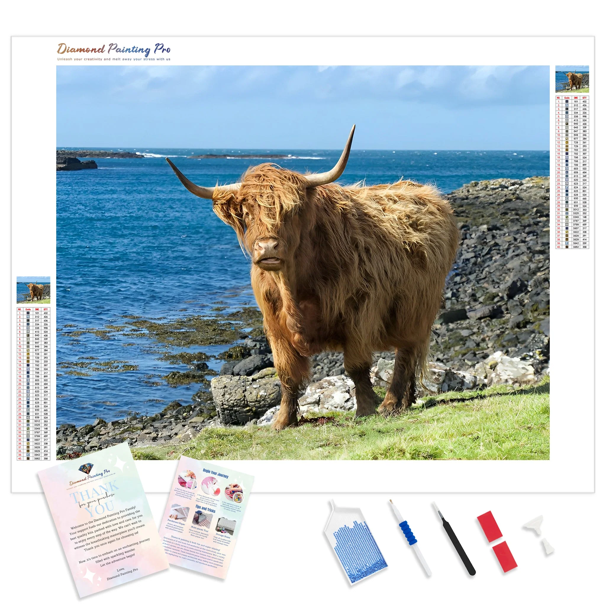 Scottish Highland Cattle | Diamond Painting
