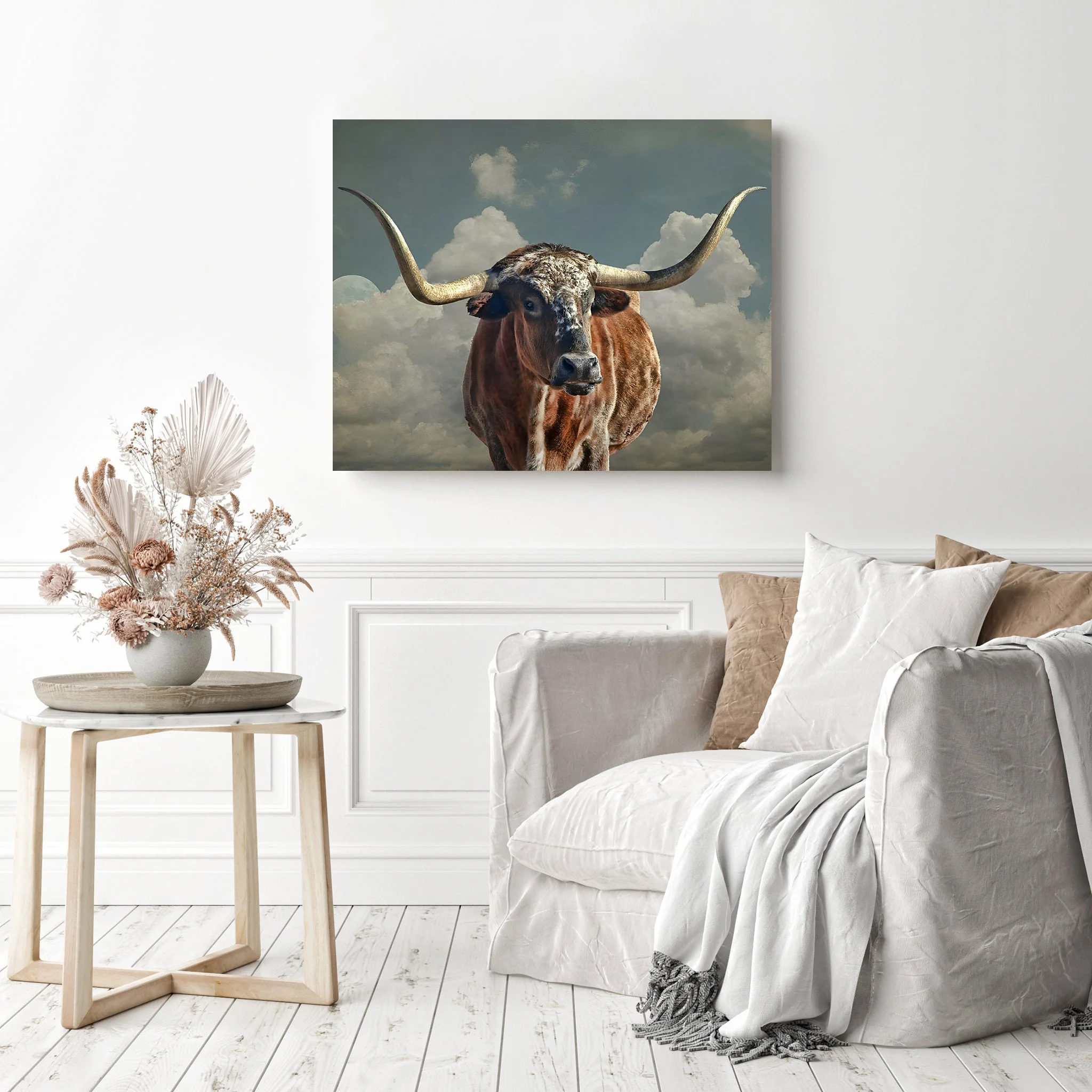 Texas Longhorn Cattle | Diamond Painting - Image 3