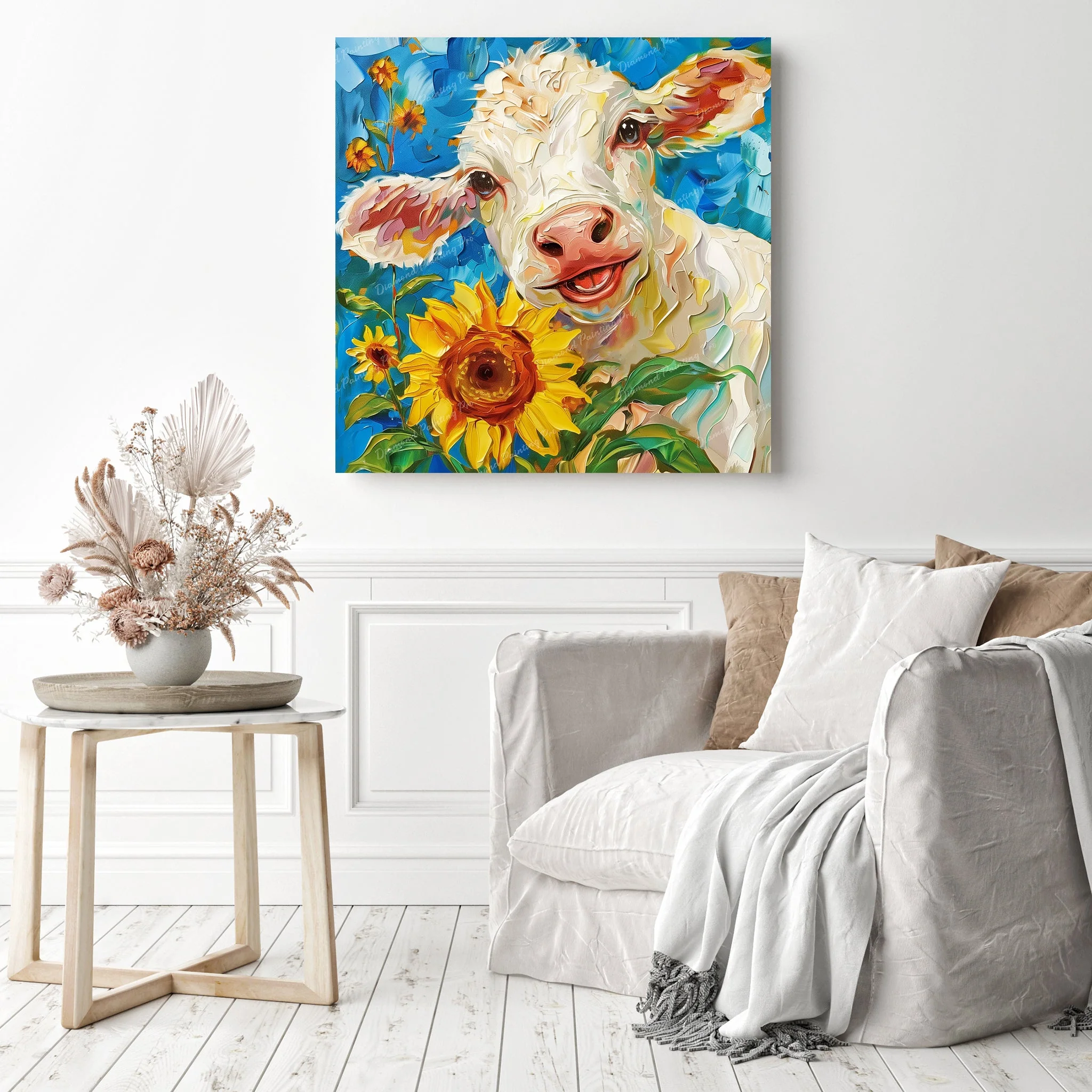 Sunflower Calf | Diamond Painting - Image 3