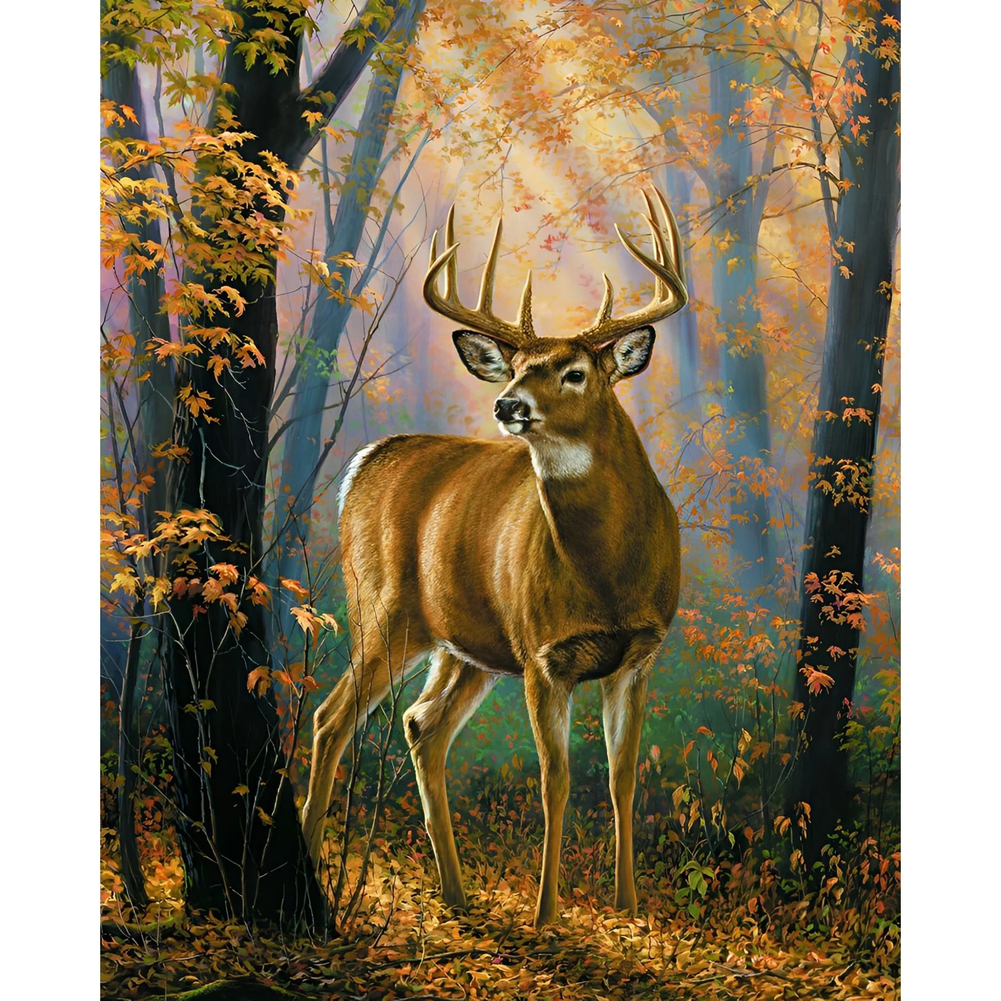 Autumn Deer Forest | Diamond Painting - Image 2