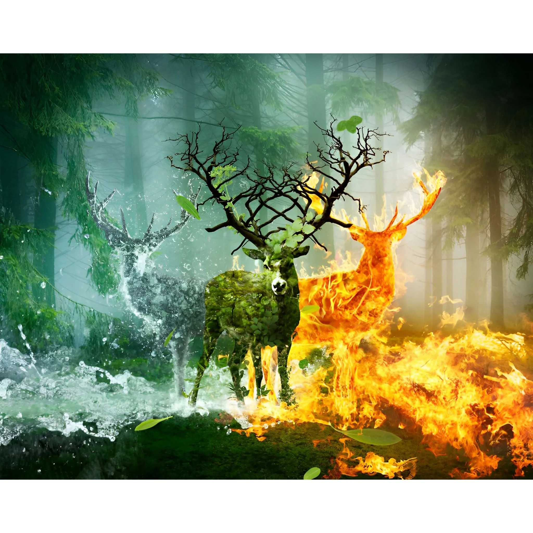 Elemental Deer | Diamond Painting - Image 2