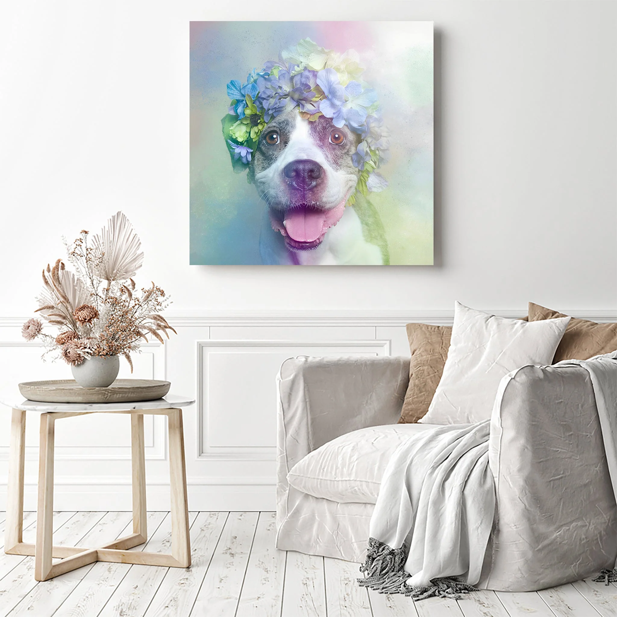 Colorful Dog Pit Bull | Diamond Painting - Image 3