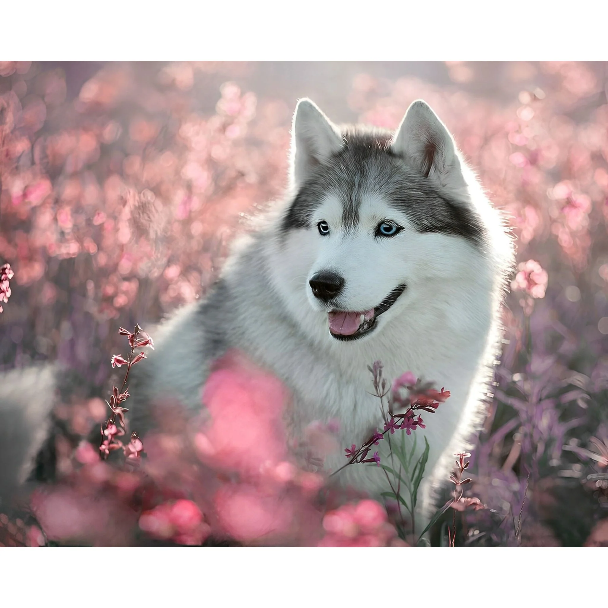 Cute Dog Husky | Diamond Painting - Image 2