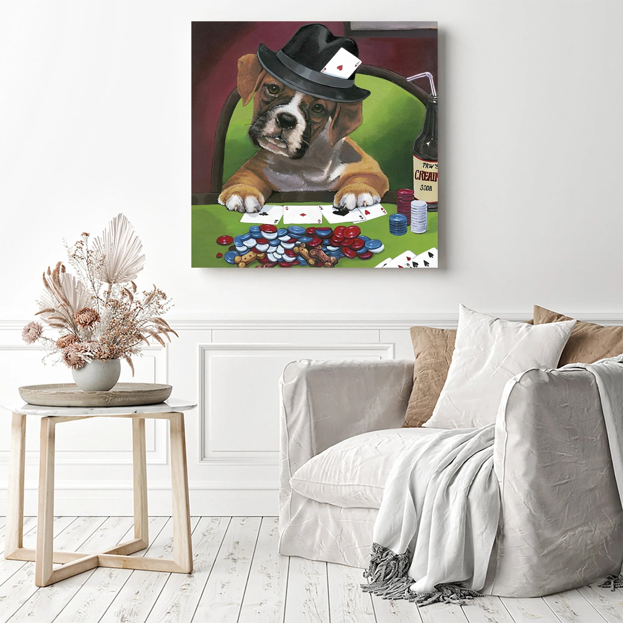 Dog Poker | Diamond Painting - Image 3