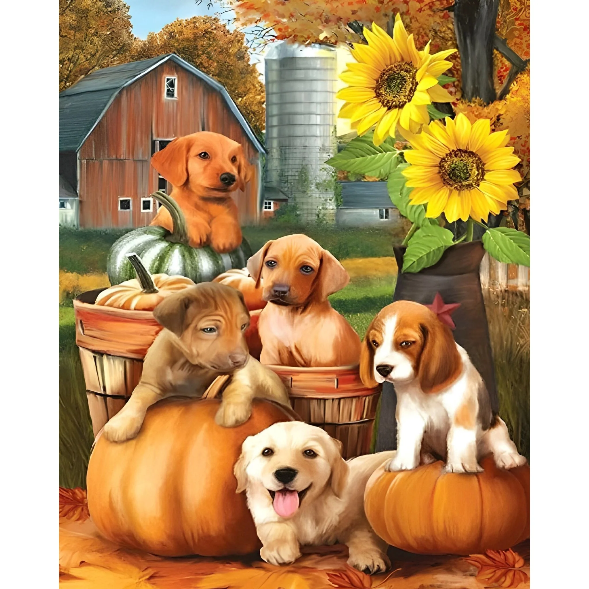 Farm Dogs | Diamond Painting - Image 2