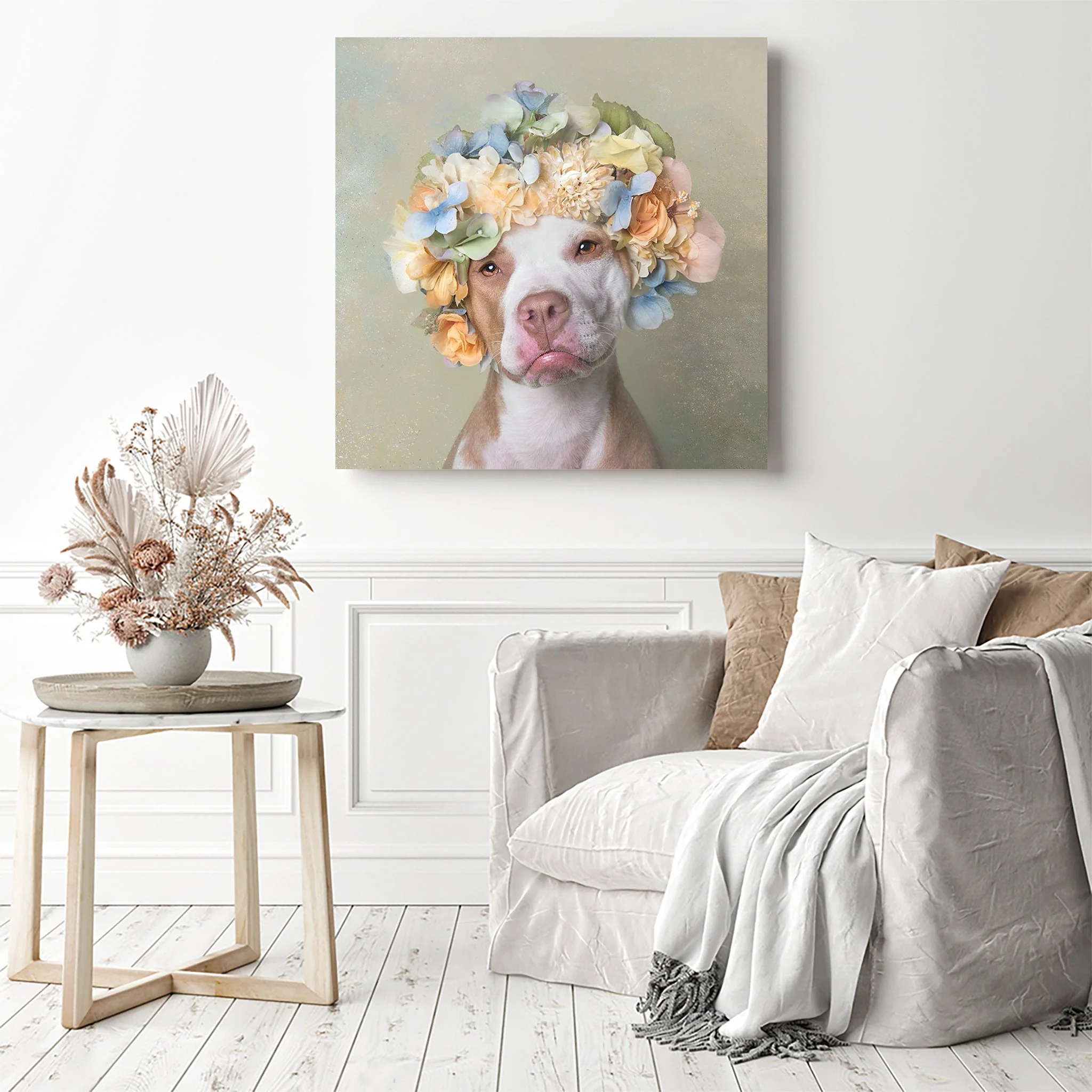 Pitbull Flower | Diamond Painting - Image 3