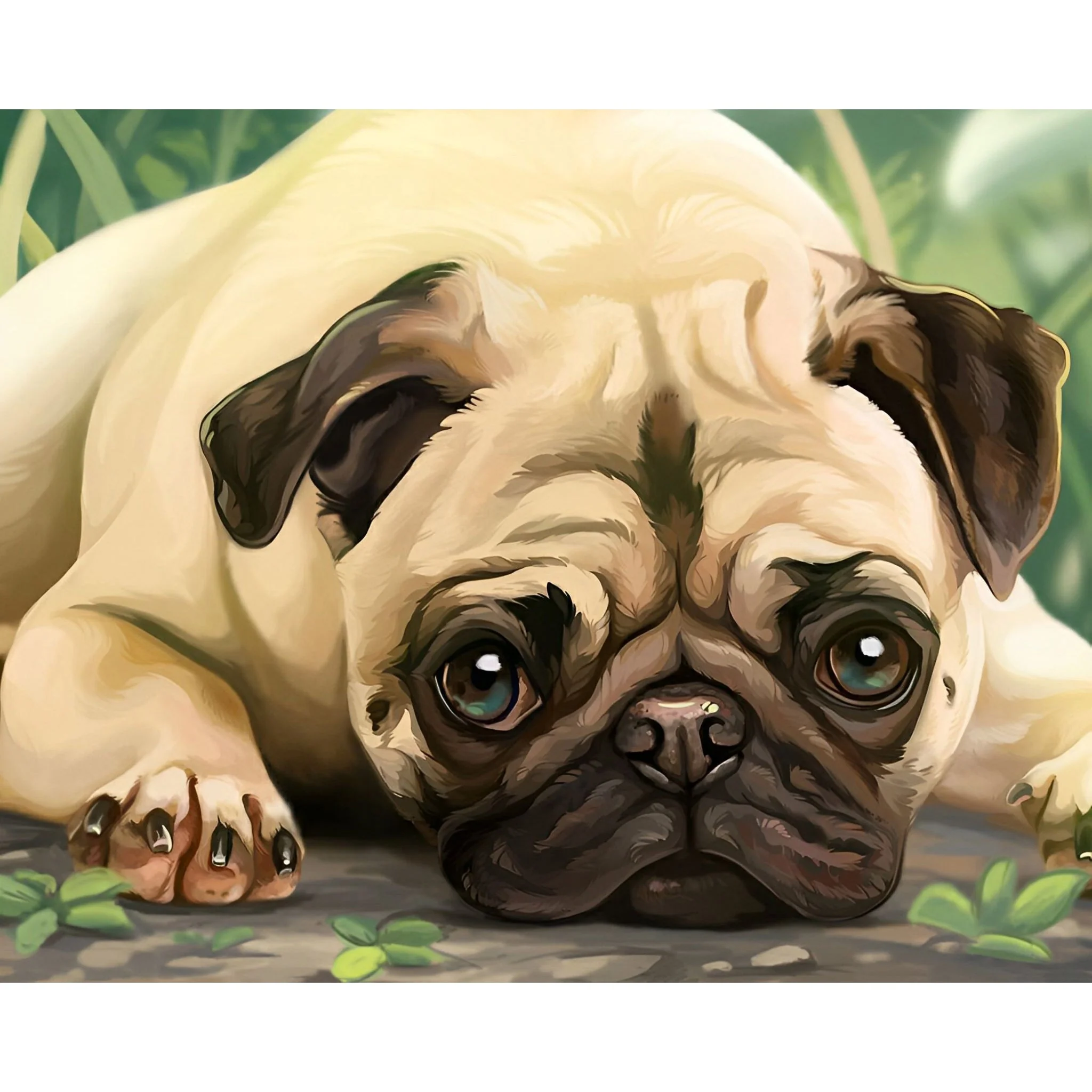 Pug Portrait | Diamond Painting - Image 2