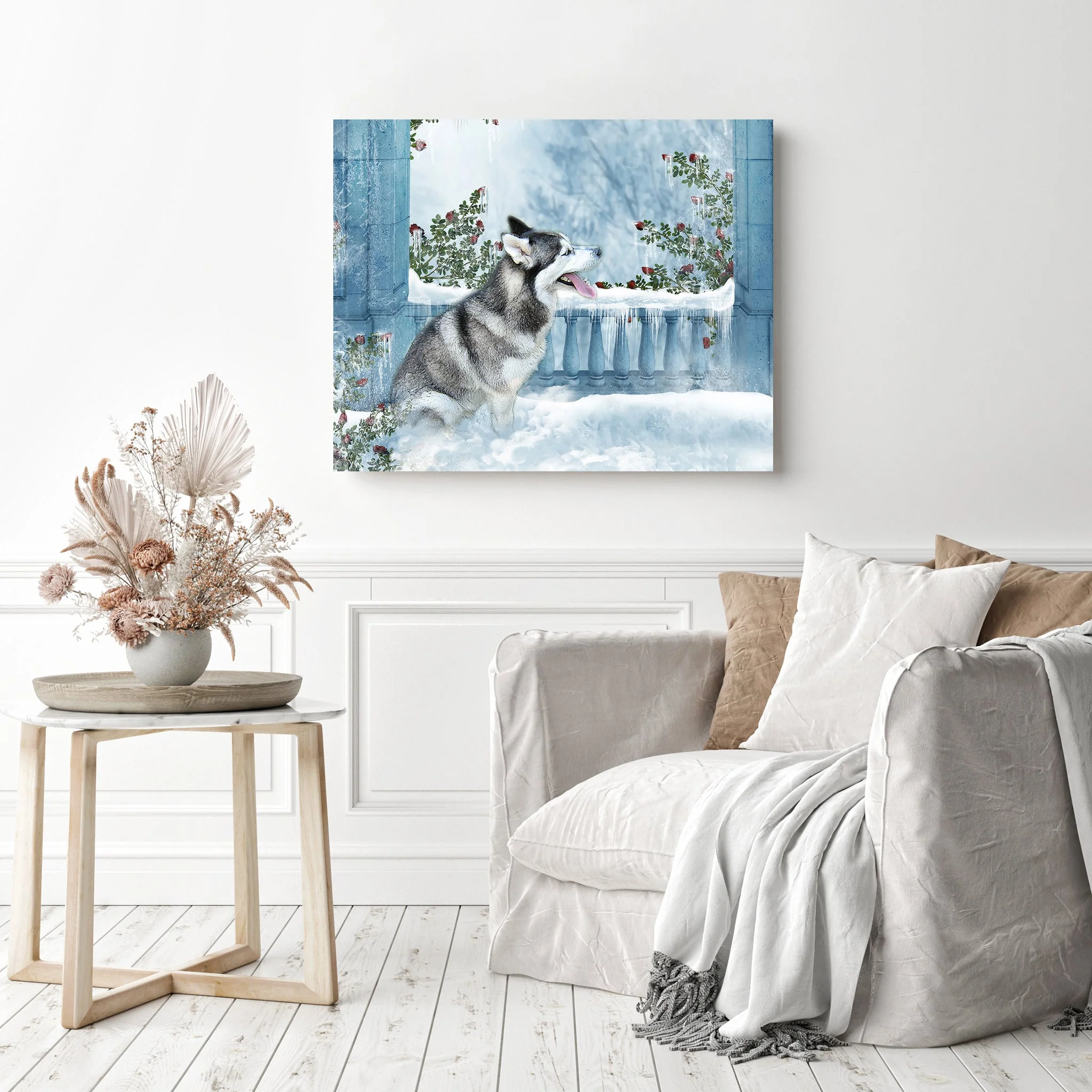 Snow Husky Dog | Diamond Painting - Image 3