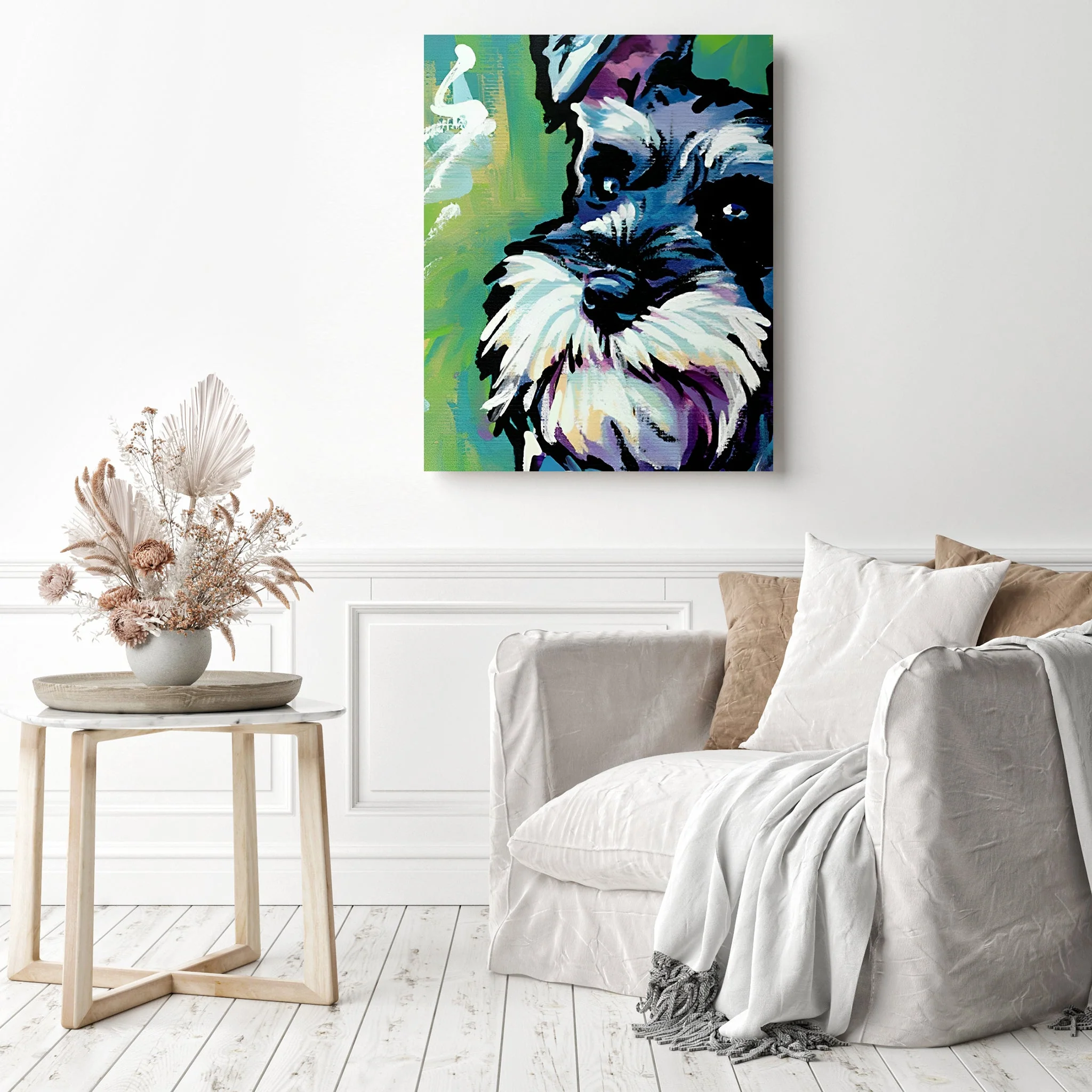 Graffiti Dog Schnauzer | Diamond Painting - Image 3