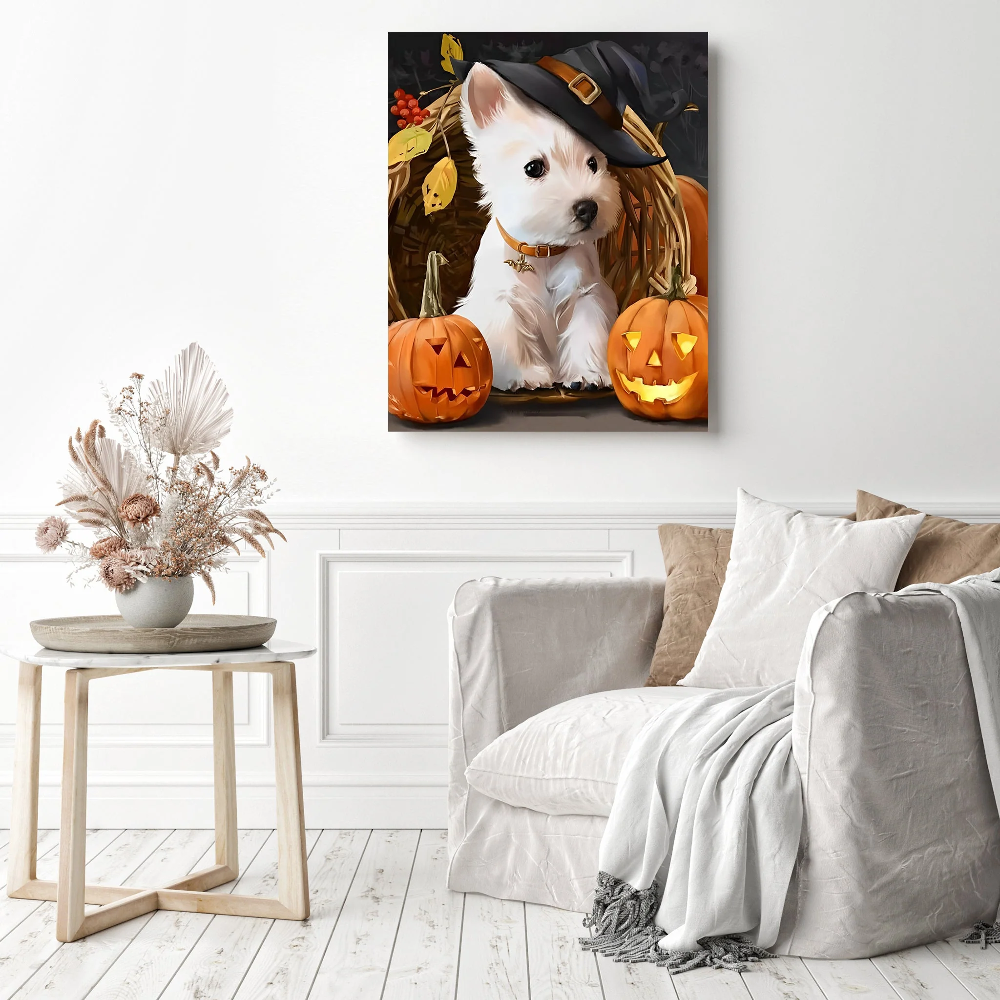 Puppies and Pumpkins | Diamond Painting - Image 3