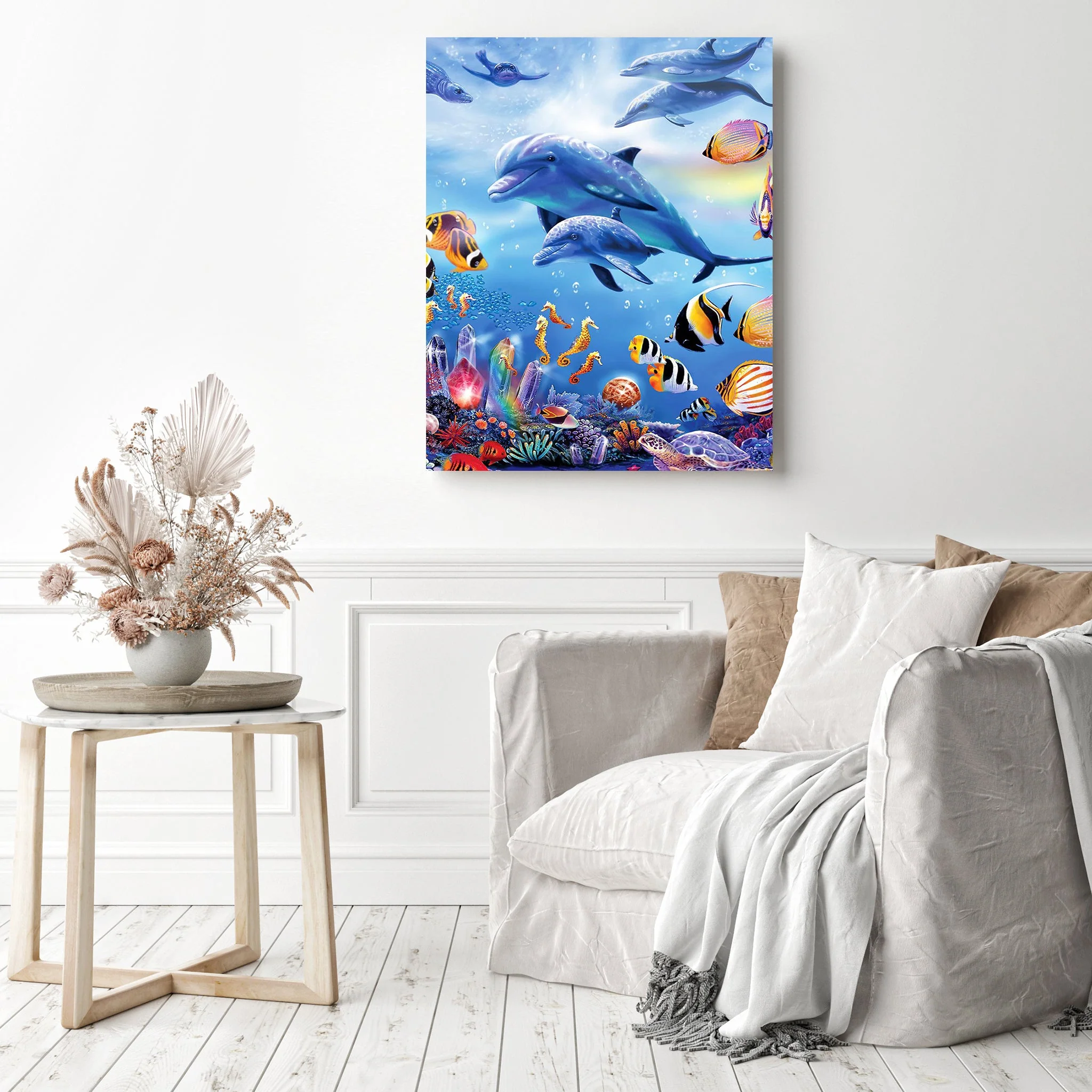 Dolphins and Ocean Friends | Diamond Painting - Image 3