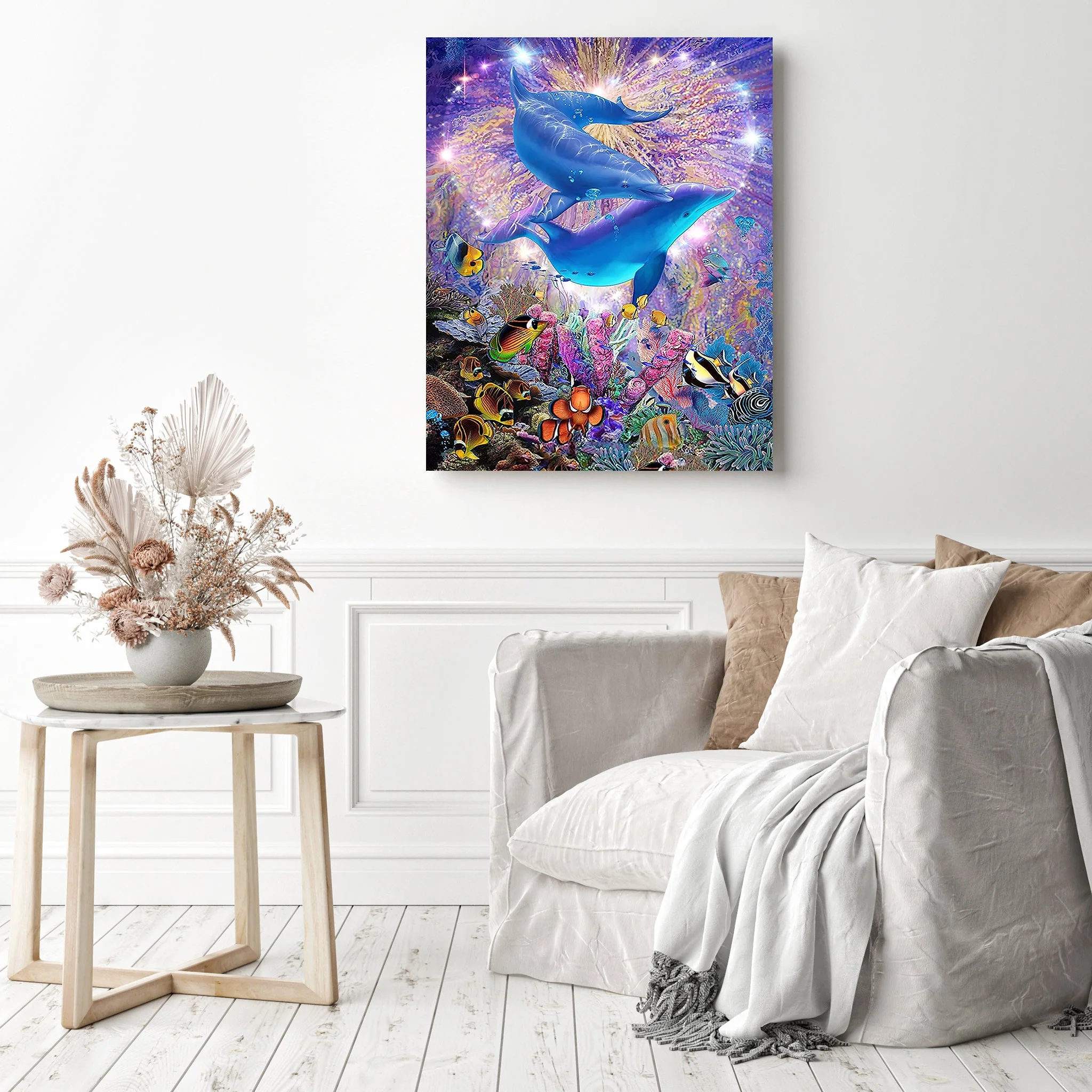 Dolphins and Friends | Diamond Painting - Image 3