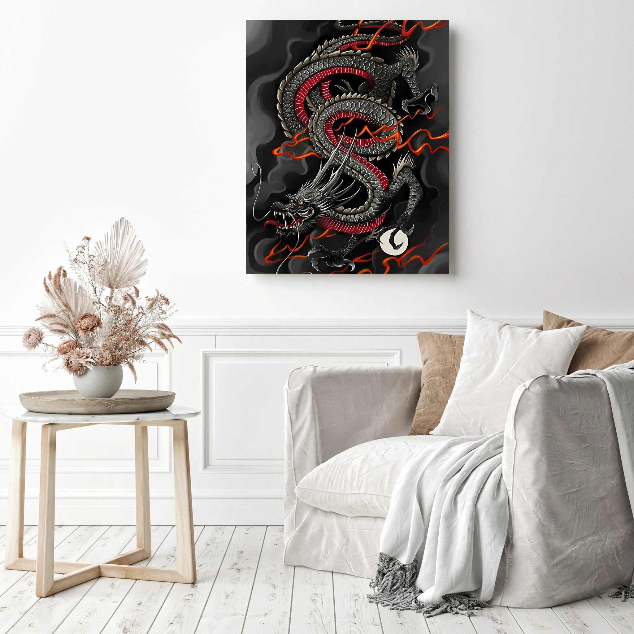 Black Chinese Dragon | Diamond Painting - Image 3