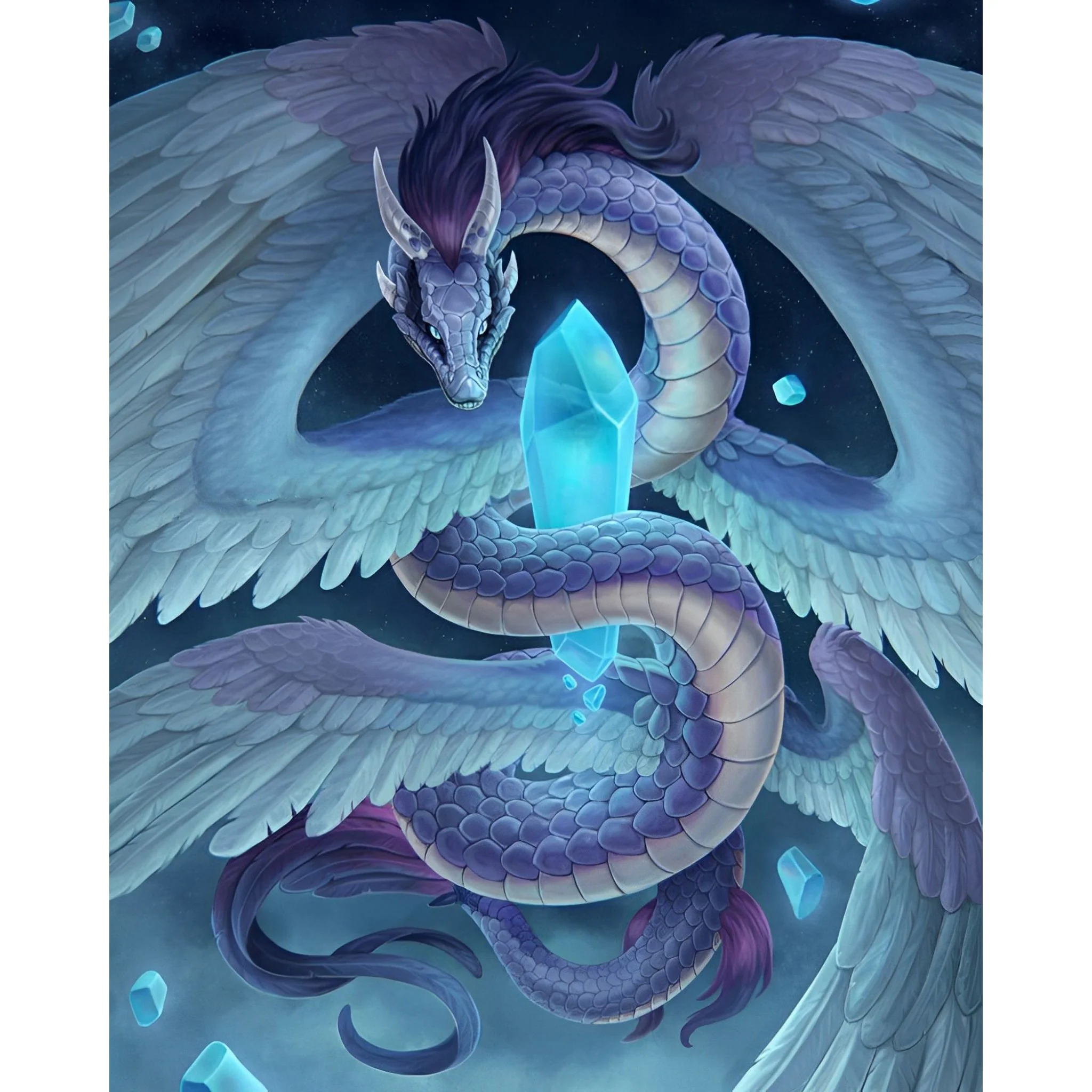 Cute Amphiptere Dragon | Diamond Painting - Image 2