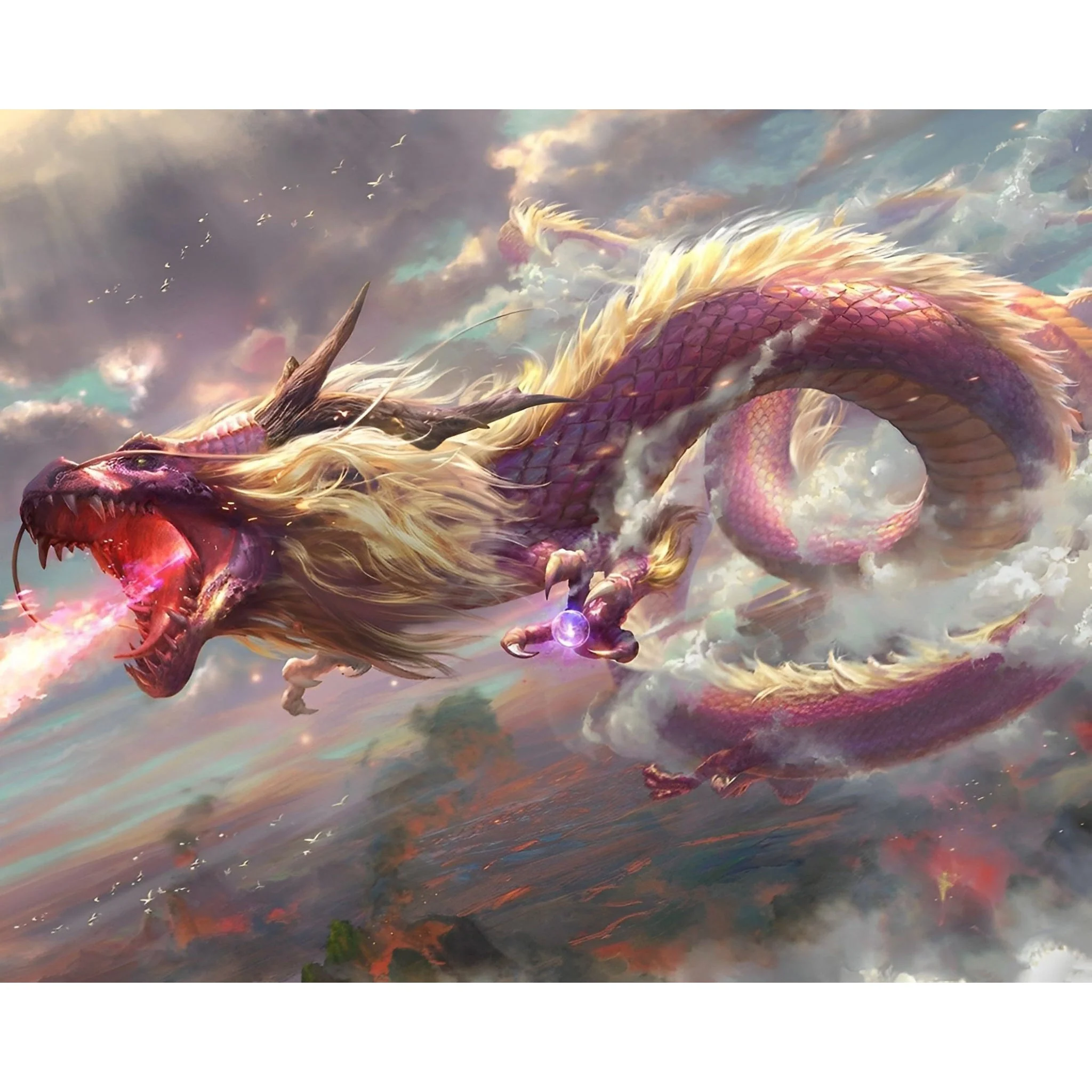 The Mighty Oriental Dragon | Diamond Painting - Image 2