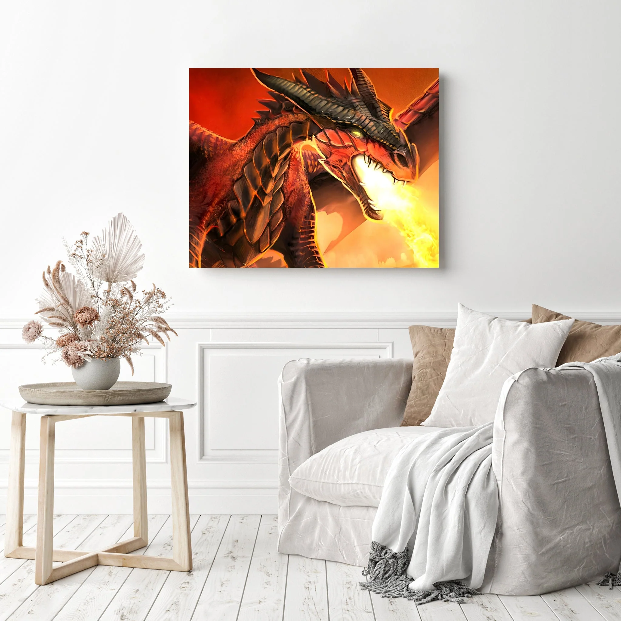 Fire Dragon King | Diamond Painting - Image 3