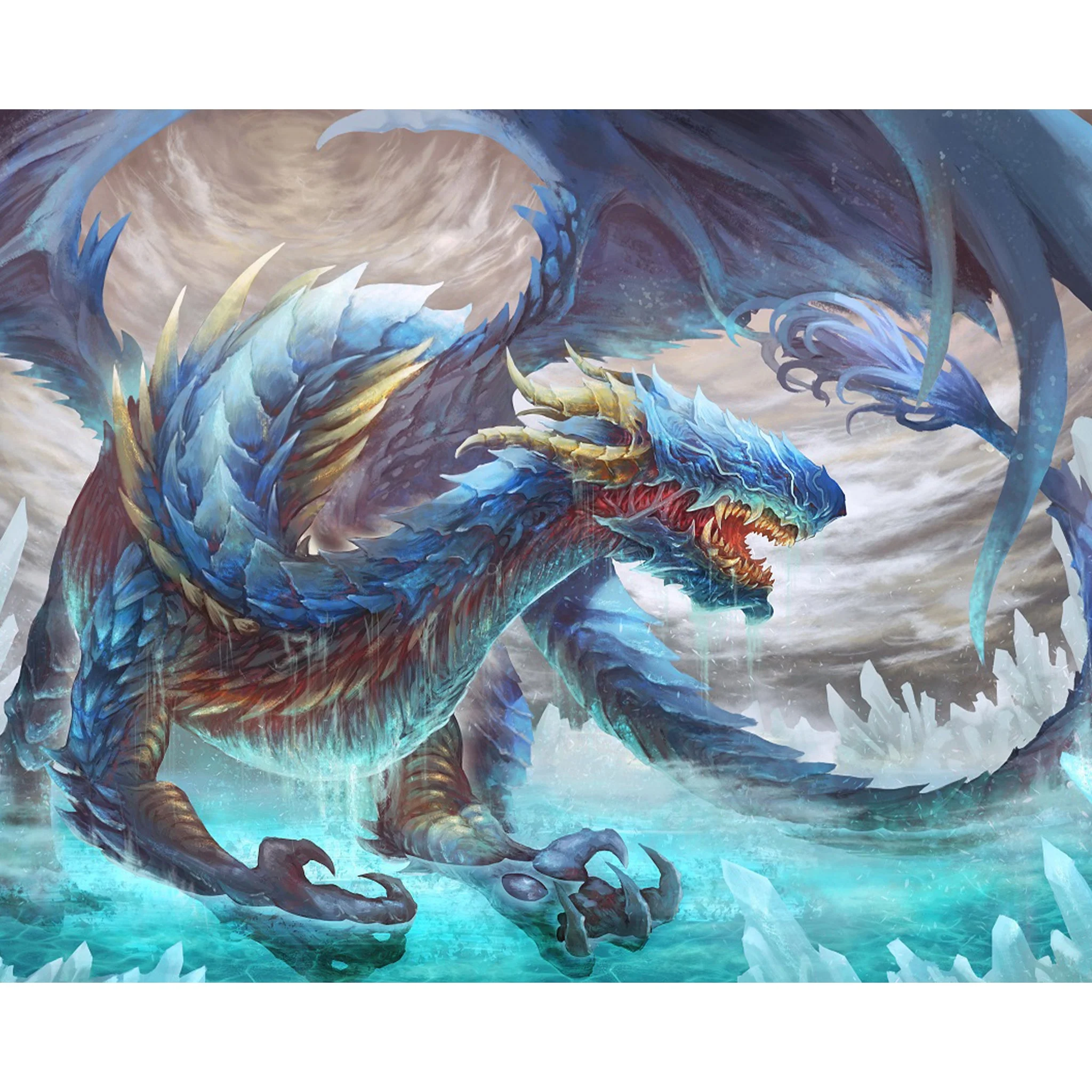 Water Dragon | Diamond Painting - Image 2