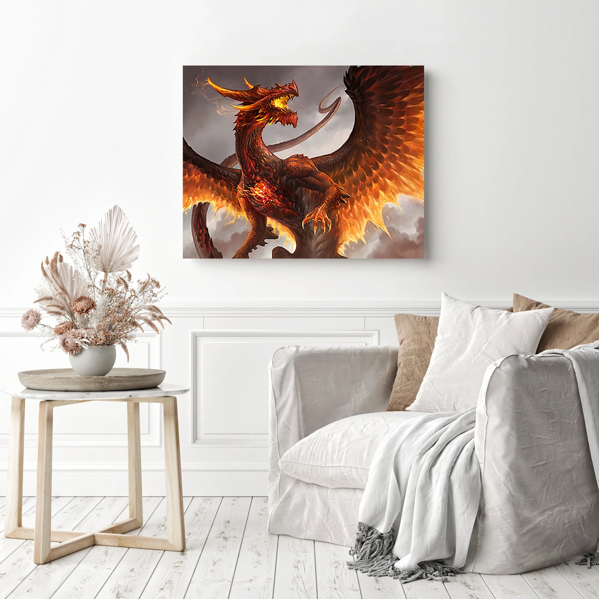 Jumbo Red Crystal Dragon | Diamond Painting - Image 3
