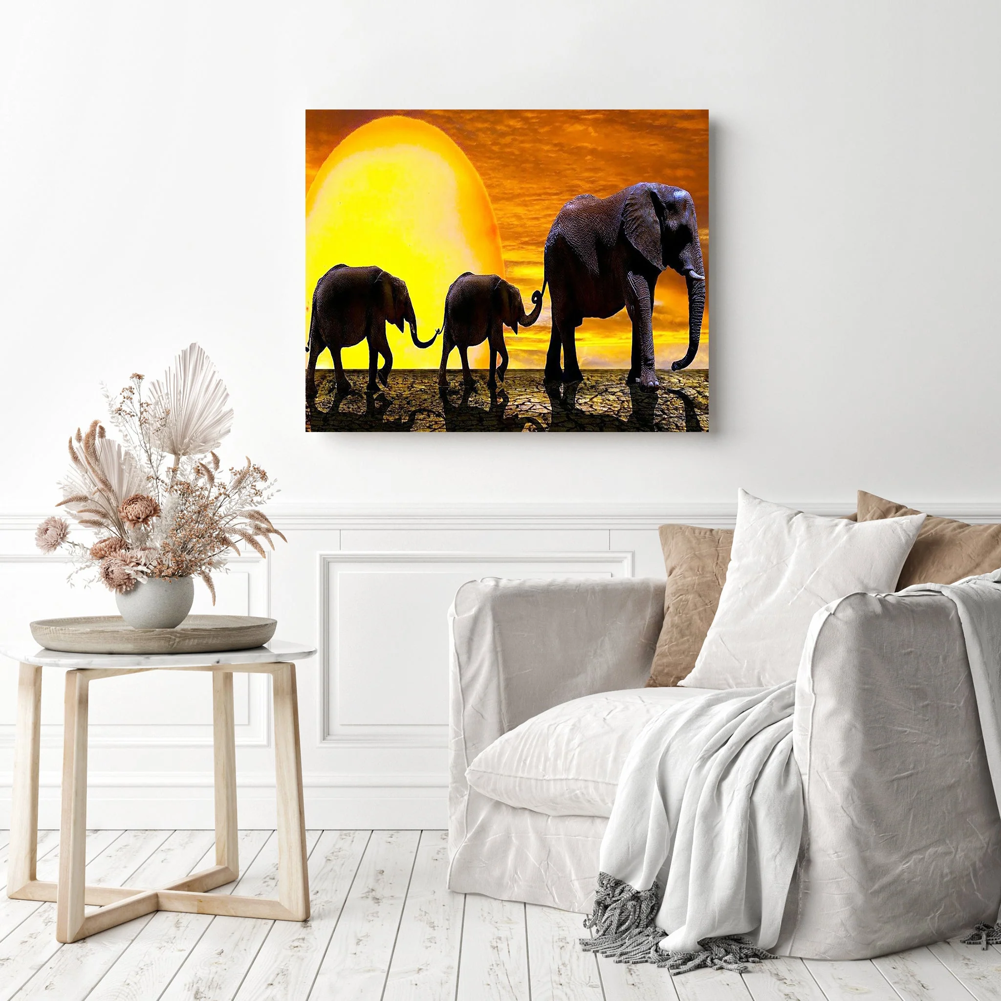 Elephant Herd Family | Diamond Painting - Image 3