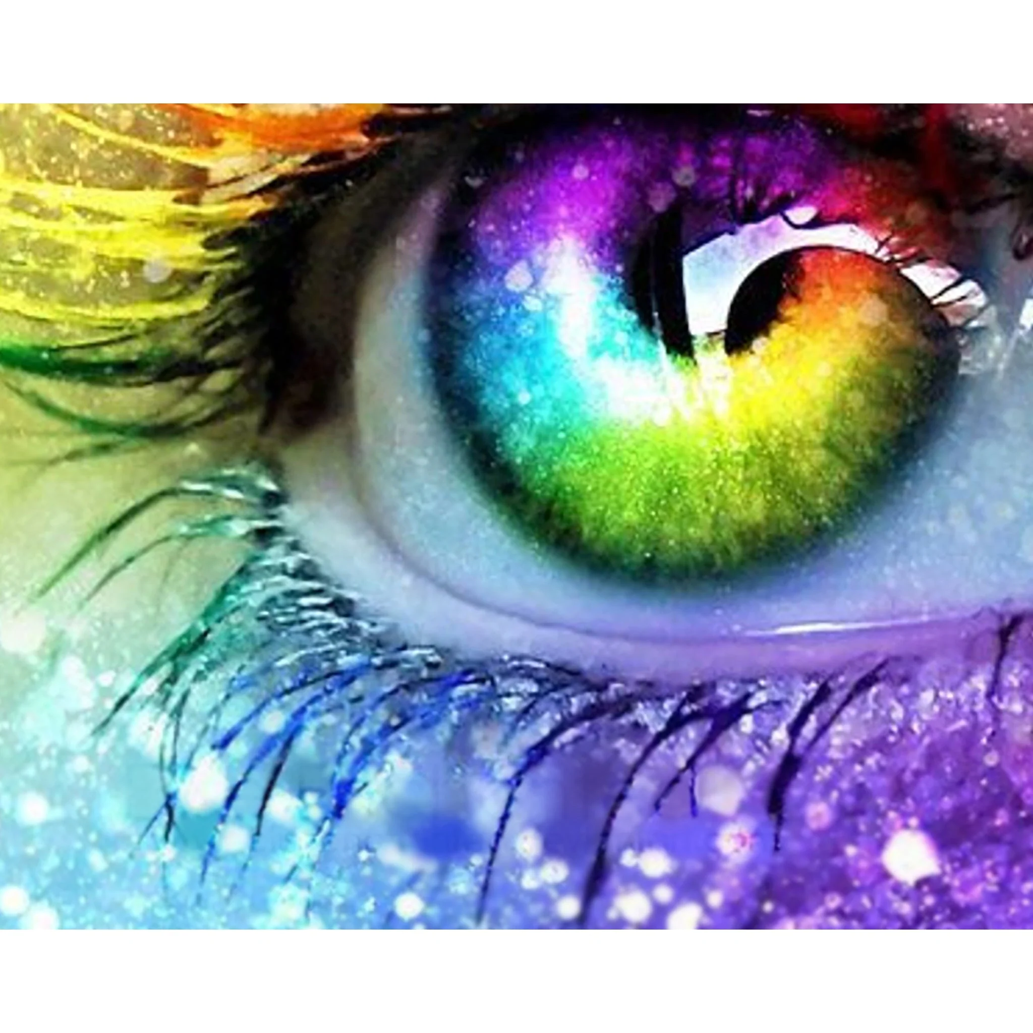 Rainbow Eyes | Diamond Painting - Image 2