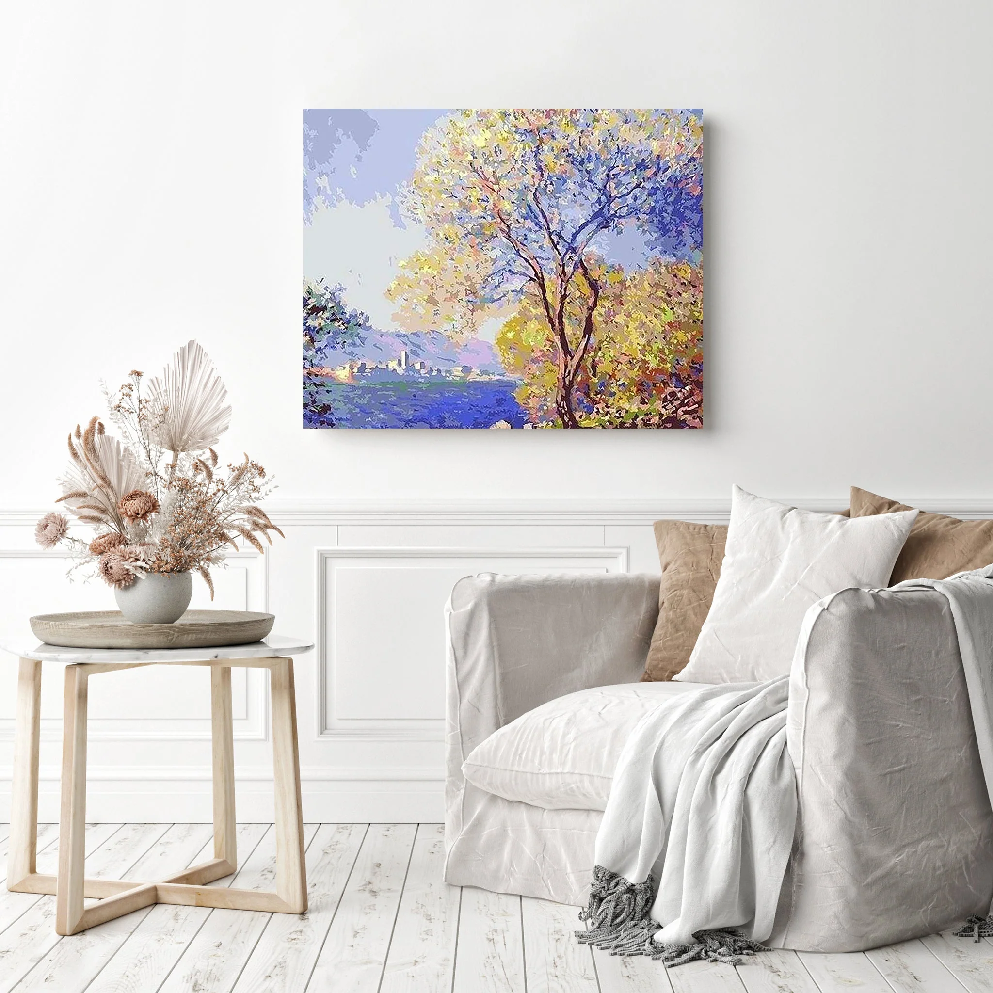 Antibes Seen from the Salis Gardens | Diamond Painting - Image 3