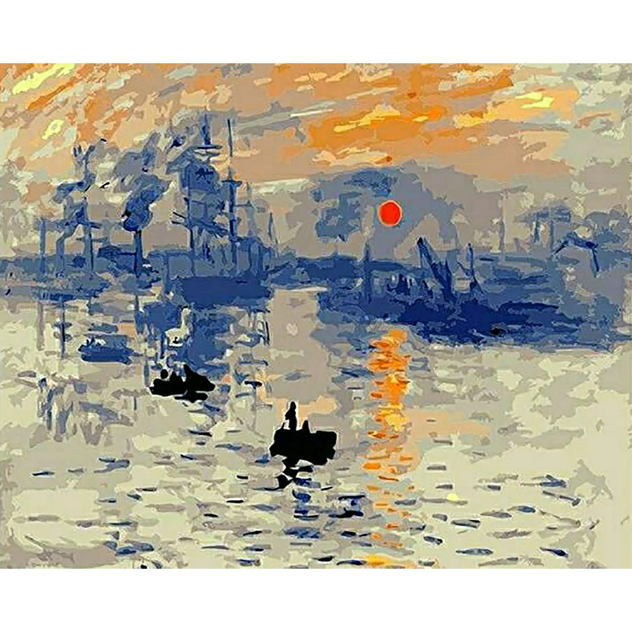 Impression Sunrise - Claude Monet | Diamond Painting - Image 2