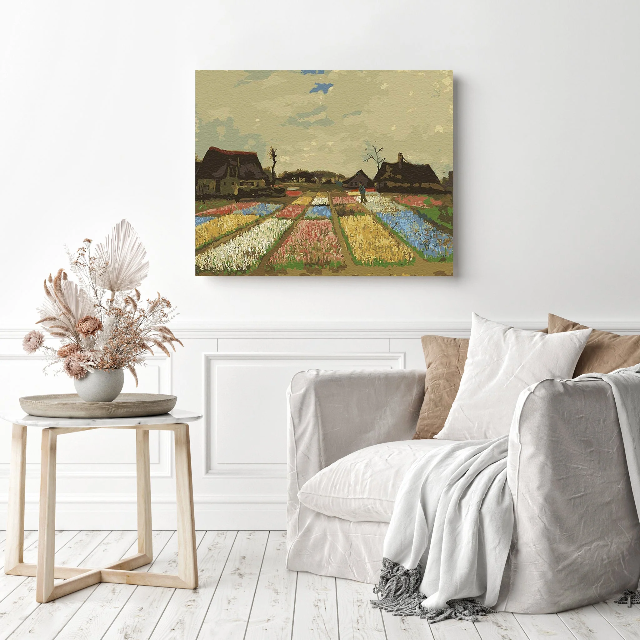 Flower Beds in Holland | Van Gogh | Diamond Painting - Image 3