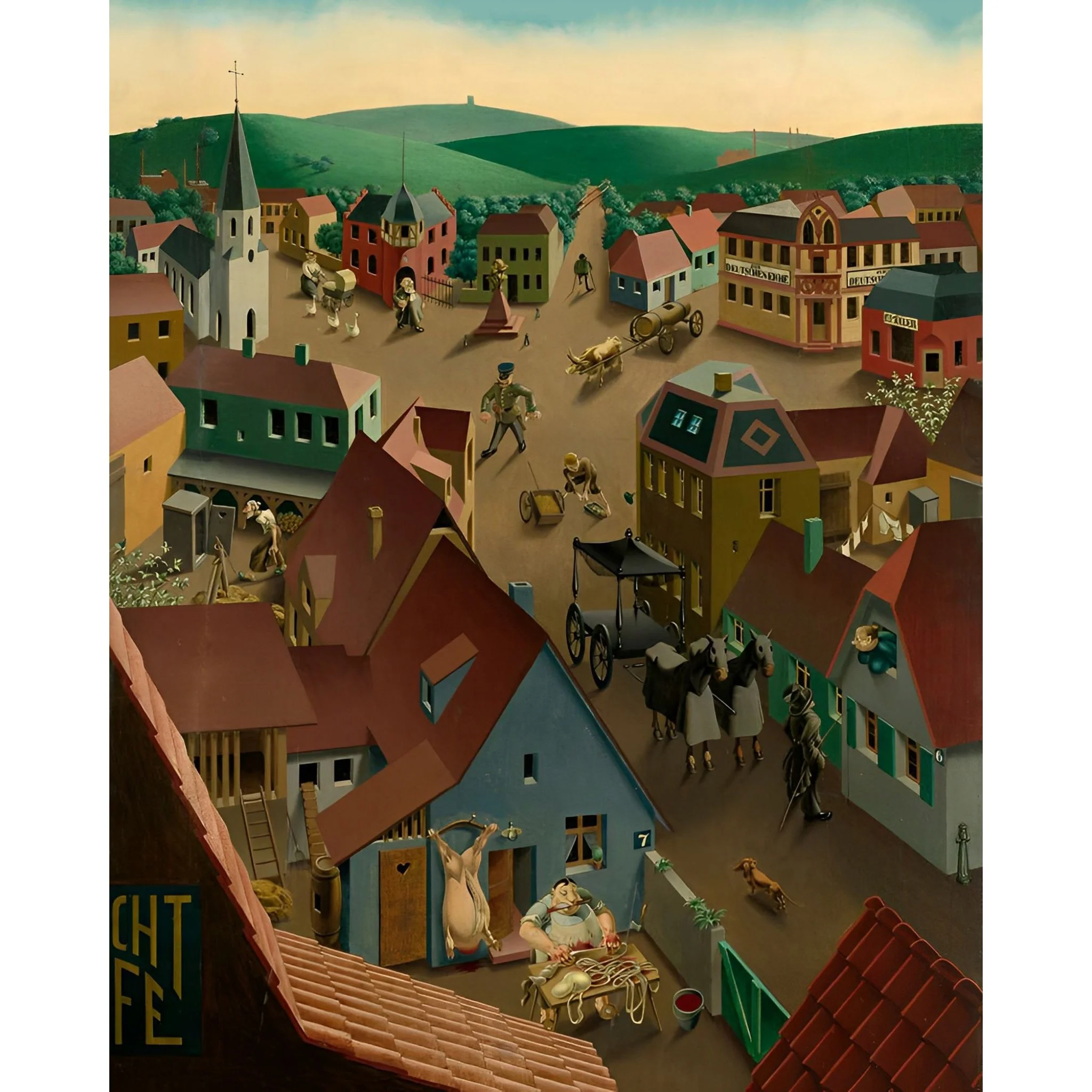 Small Town by Day | Diamond Painting - Image 2