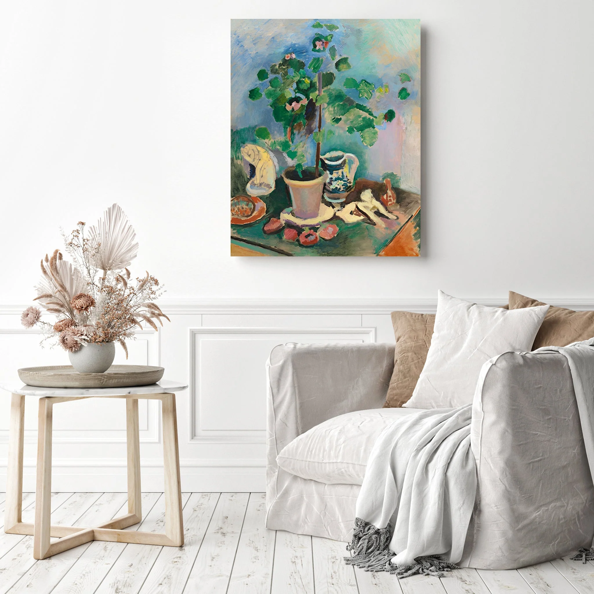 Still Life with Geranium | Diamond Painting - Image 3