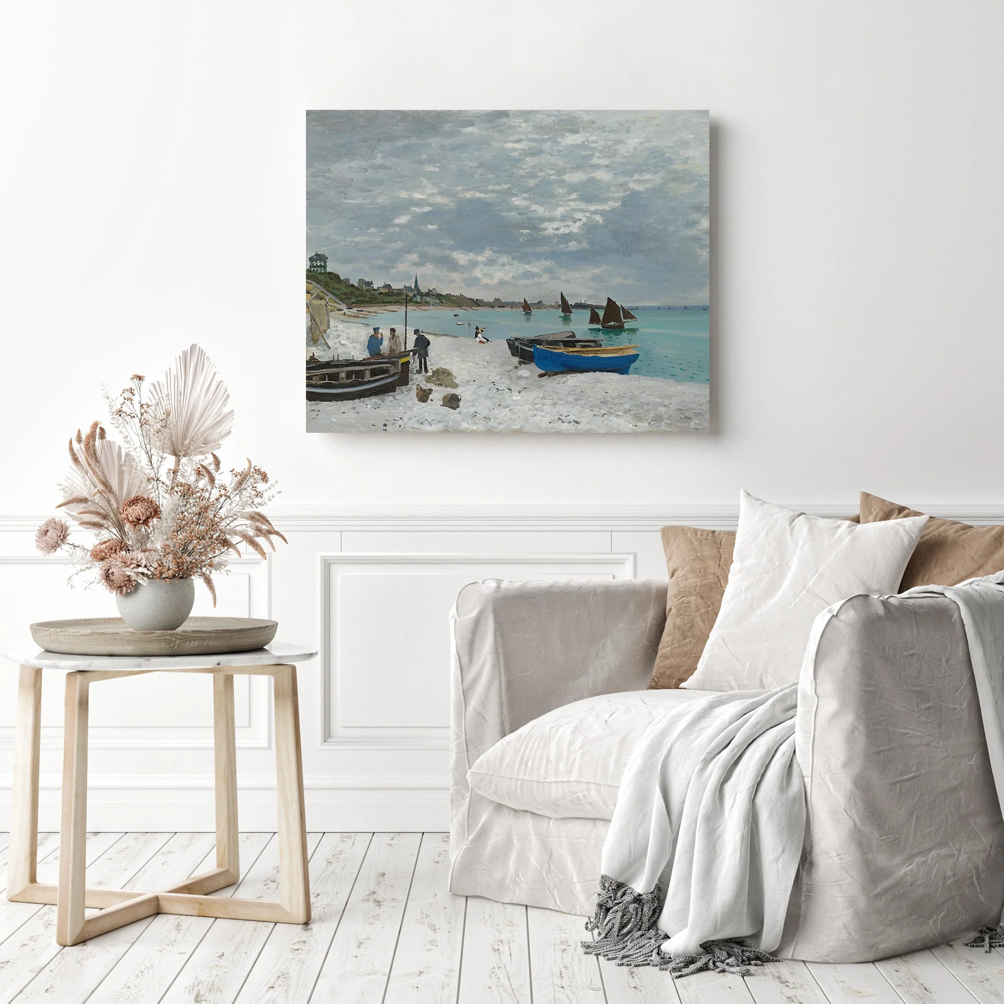 The Beach at Sainte Adresse | Diamond Painting - Image 3