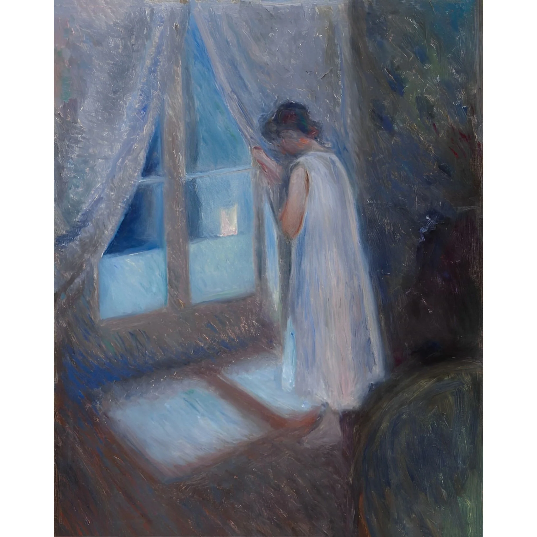 The Girl by the Window | Diamond Painting - Image 2