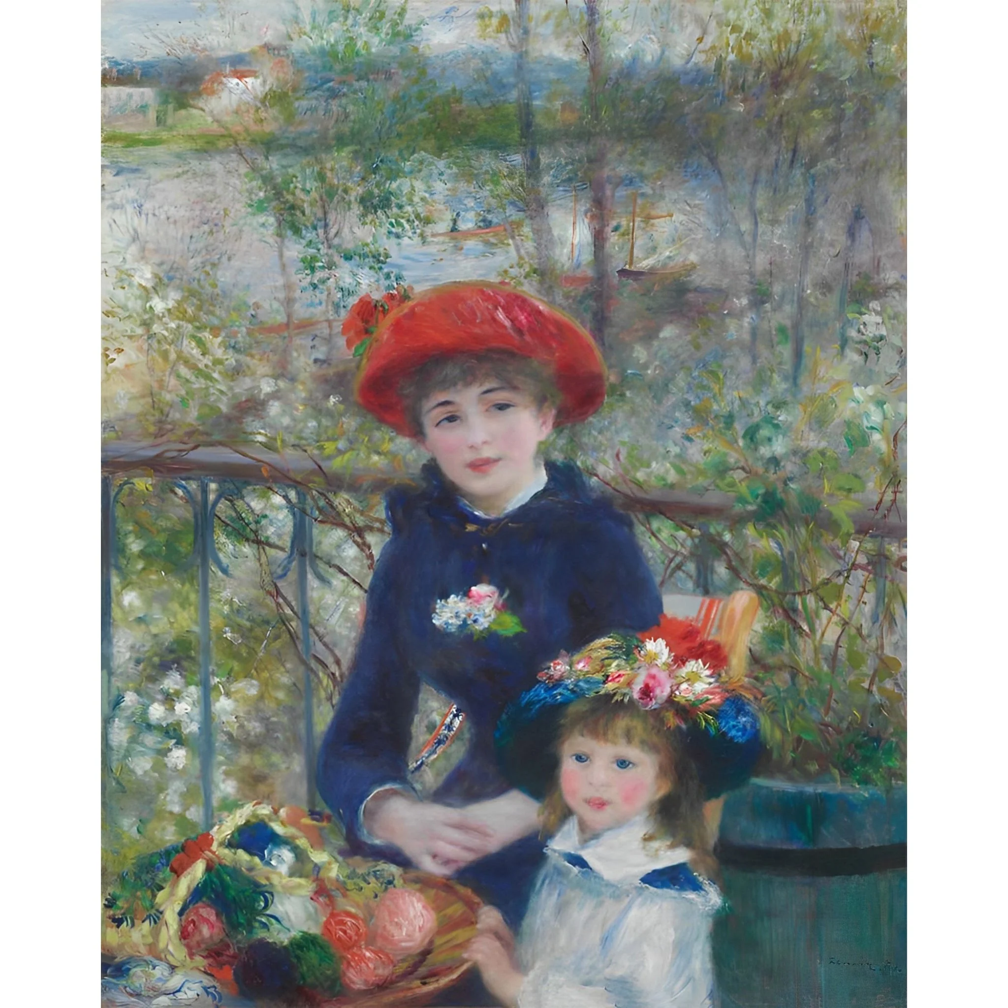 Two Sisters (On the Terrace) | Diamond Painting - Image 2