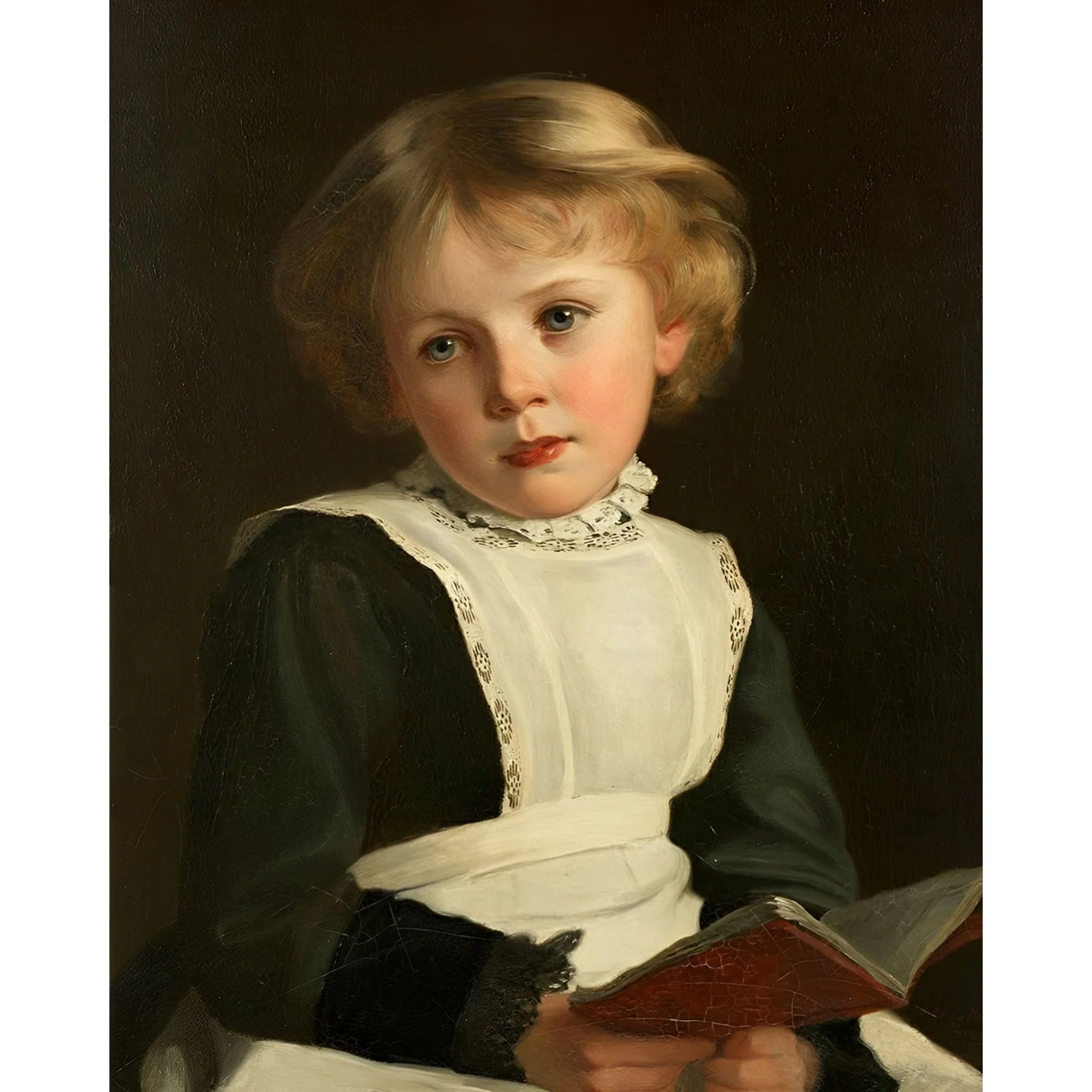 A Pause from Reading | Diamond Painting - Image 2