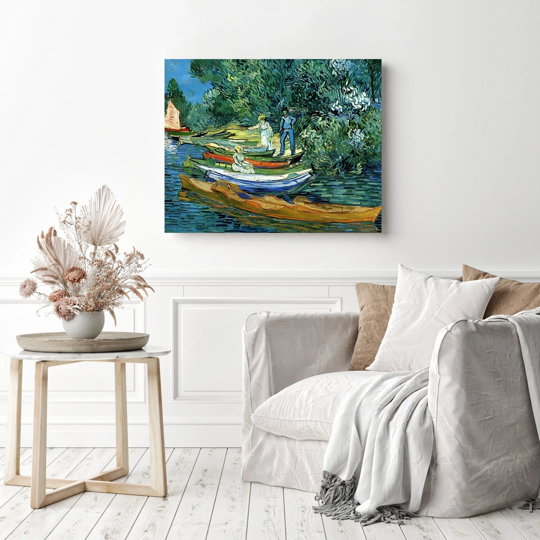 Bank of the Oise at Auvers - Vincent van Gogh | Diamond Painting - Image 3