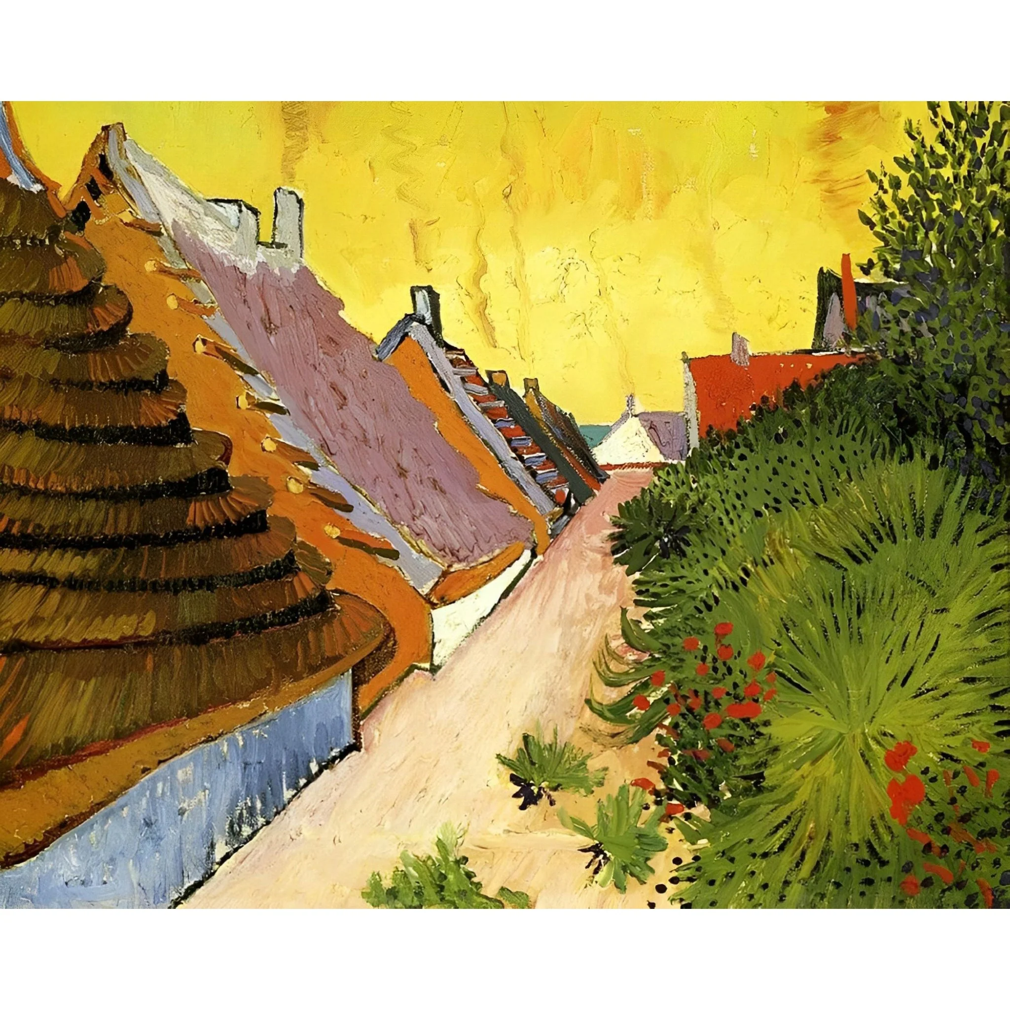 Farmhouses in Saintes Maries - Vincent Van Gogh | Diamond Painting - Image 2