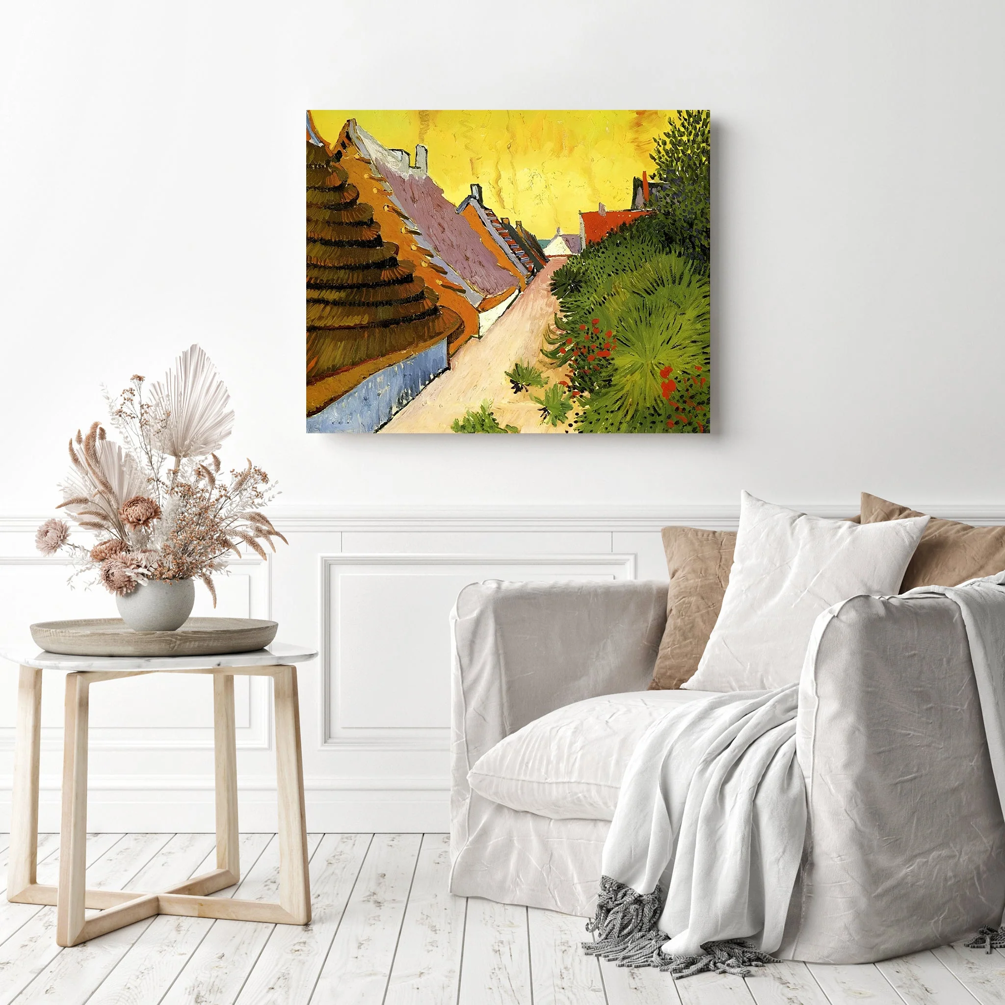 Farmhouses in Saintes Maries - Vincent Van Gogh | Diamond Painting - Image 3