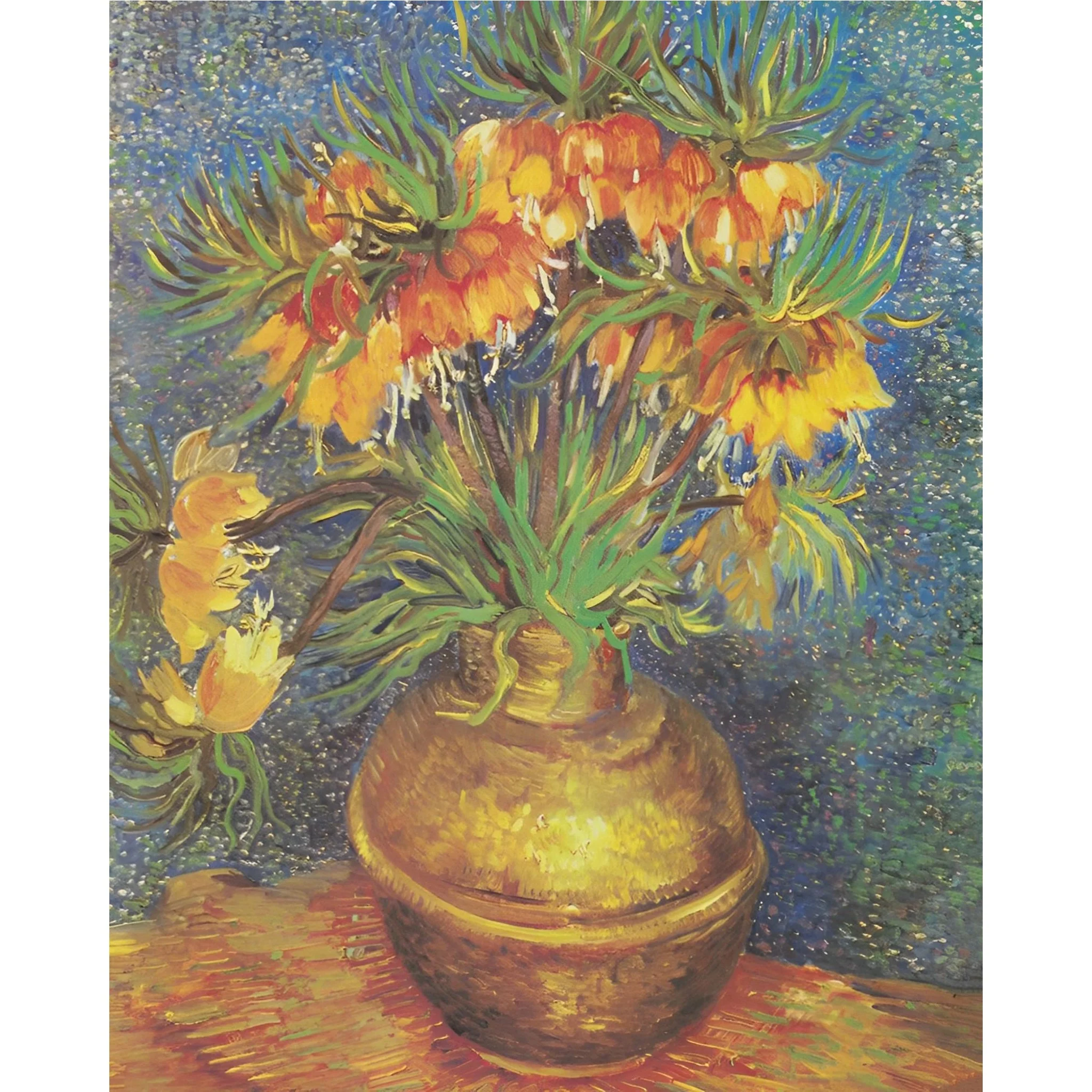 Imperial Fritillaries in a Copper Vase - Vincent van Gogh | Diamond Painting - Image 2