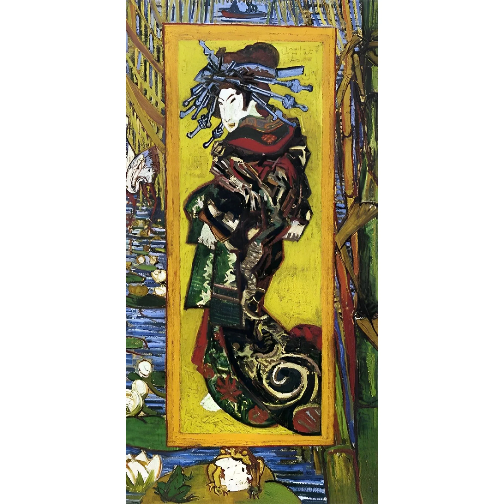 Japonaiserie Oiran - Vincent Van Gogh | Diamond Painting - Image 2