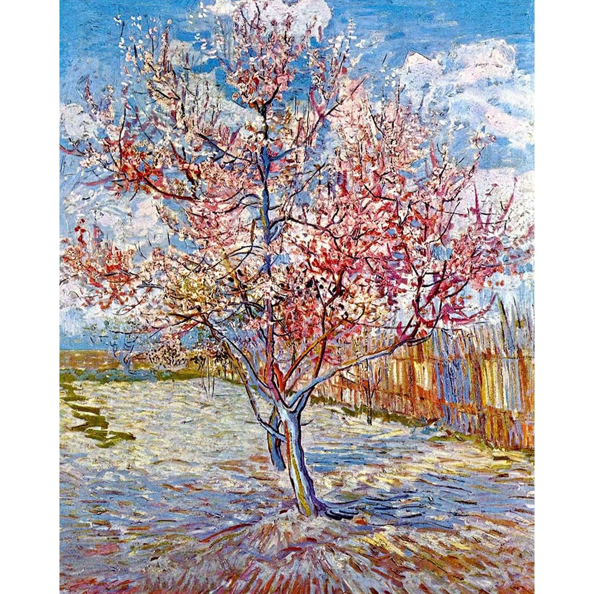 Pink Peach Trees-Vincent van Gogh | Diamond Painting - Image 2