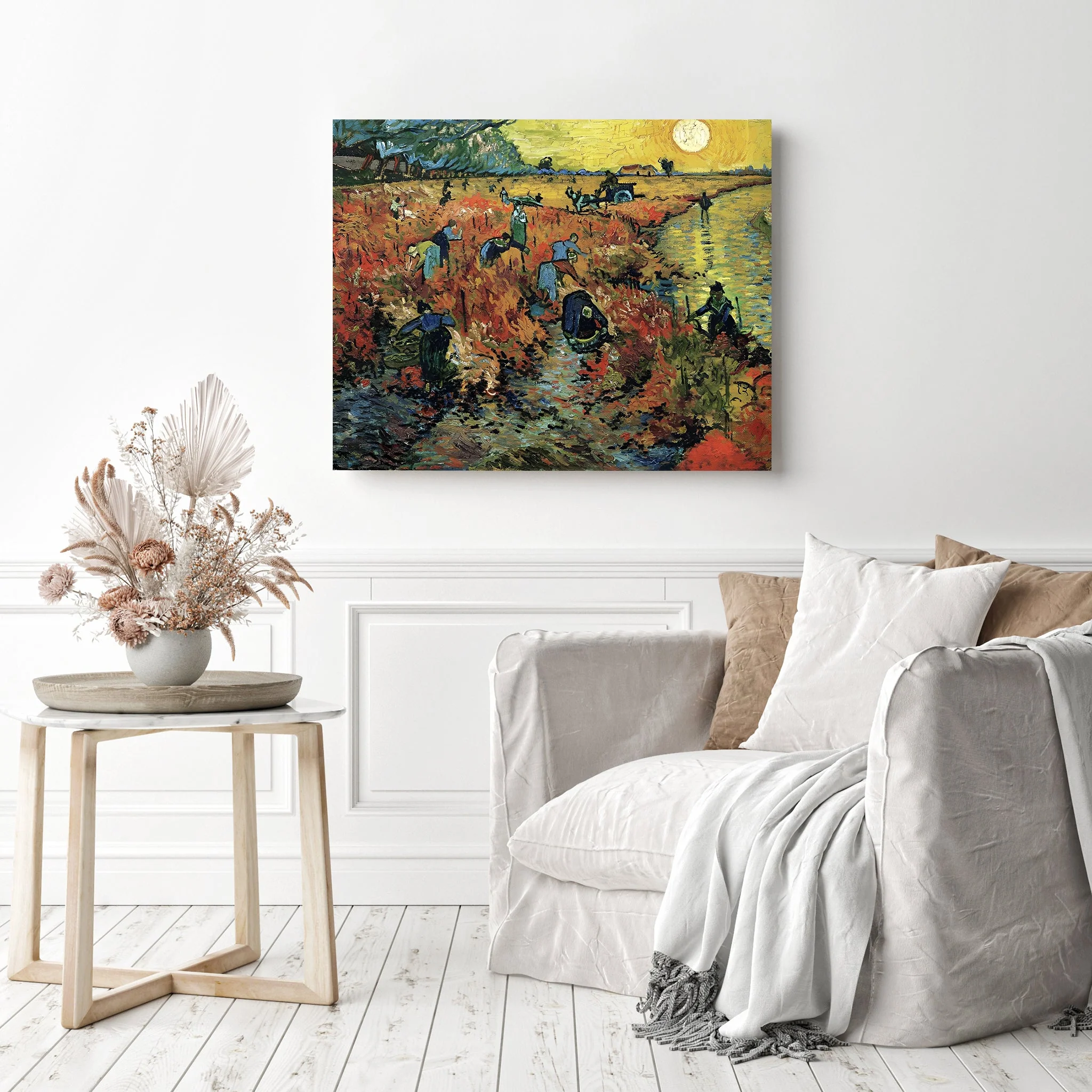 Red Vineyards near Arles-Vincent van Gogh | Diamond Painting - Image 3