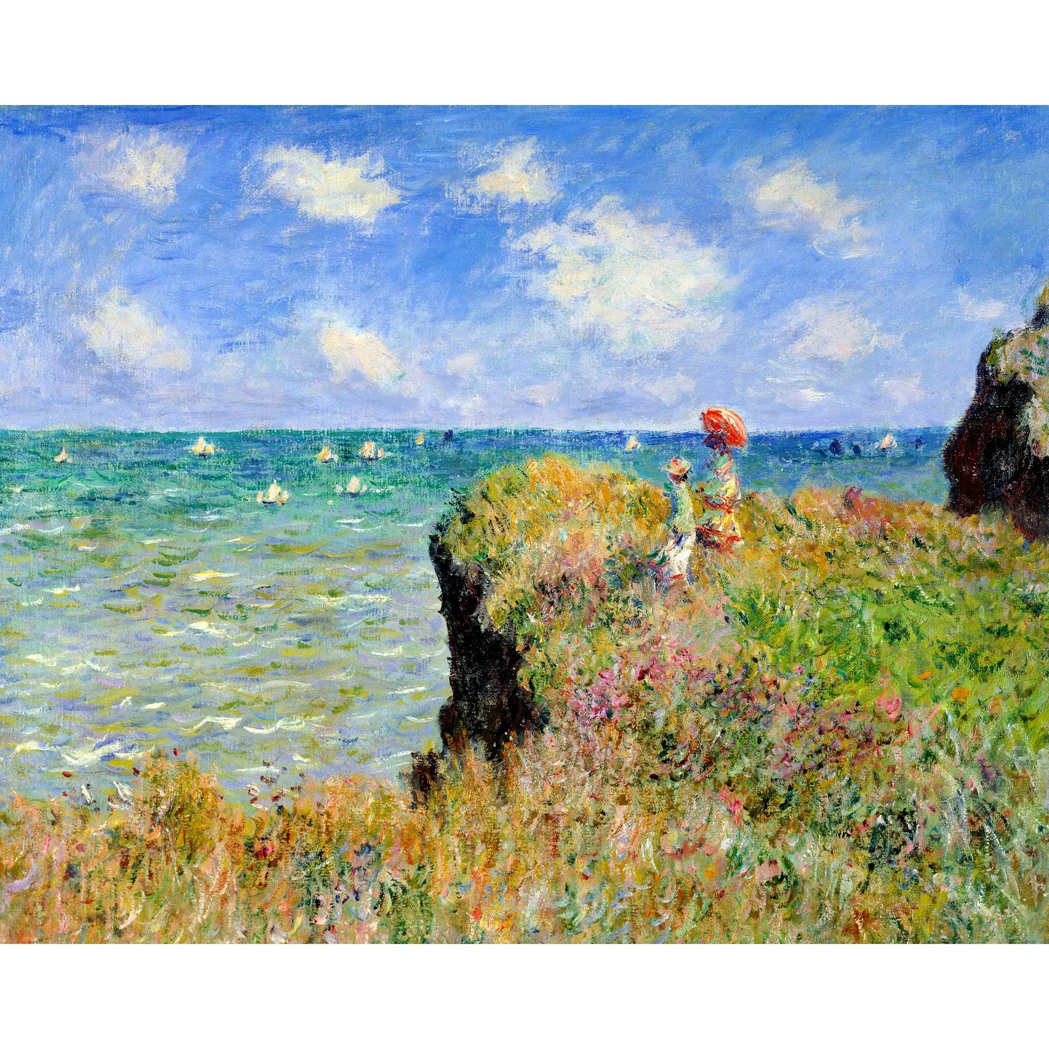 Sea Cliff - Claude Monet | Diamond Painting - Image 2