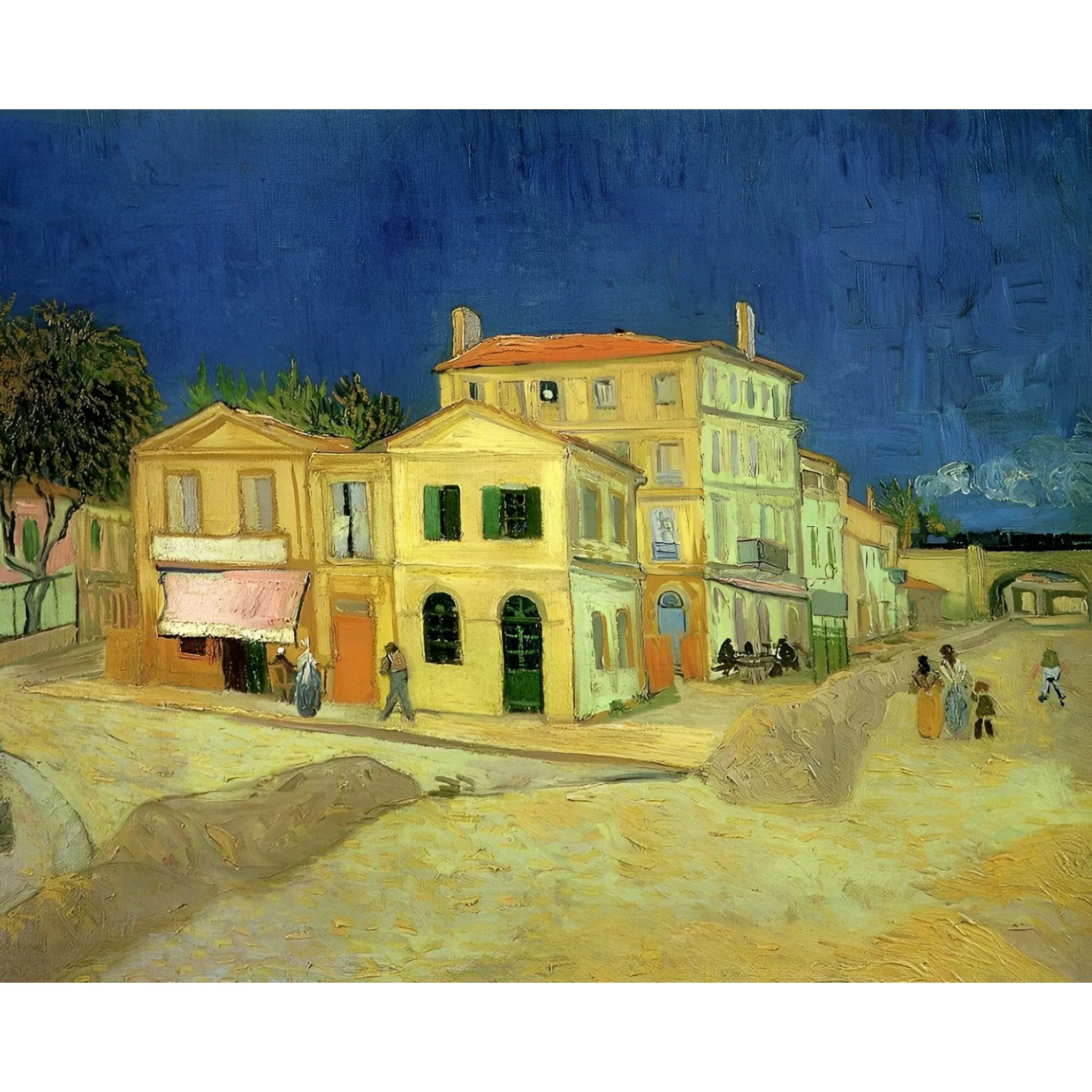 The Yellow House - Vincent van Gogh | Diamond Painting - Image 2