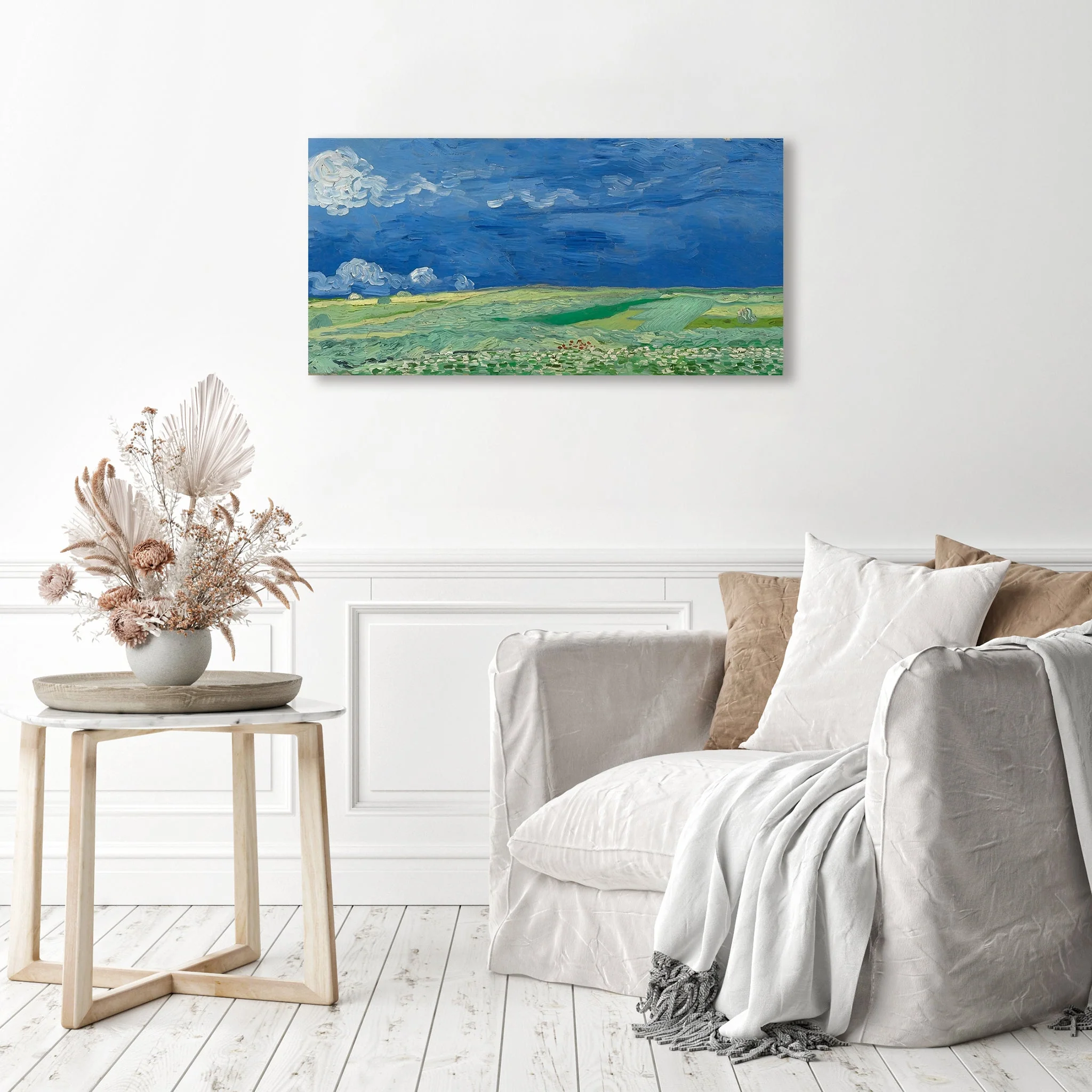 Wheatfields under Thundercloud-Vincent van Gogh | Diamond Painting - Image 3