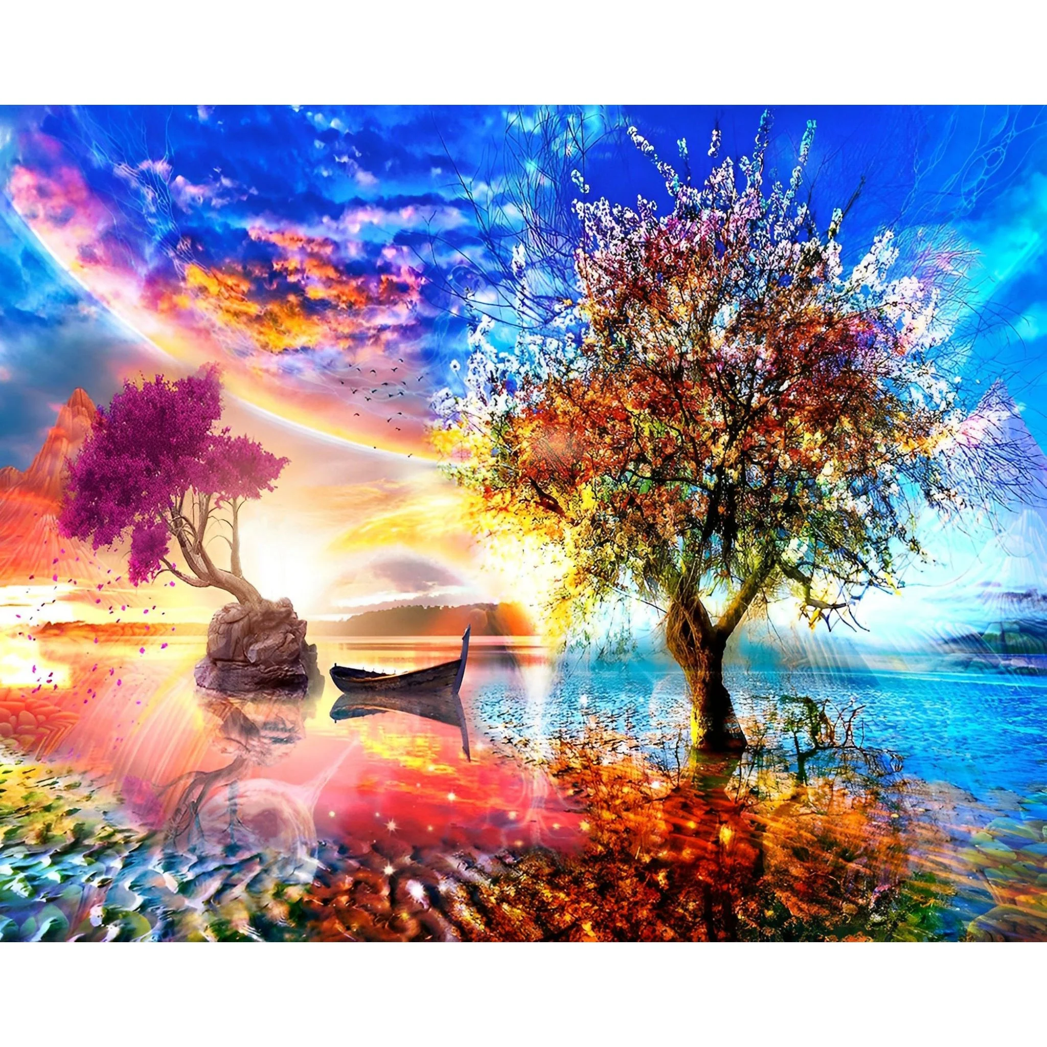 Tree of Life Beyond the Starry Sky | Diamond Painting - Image 2