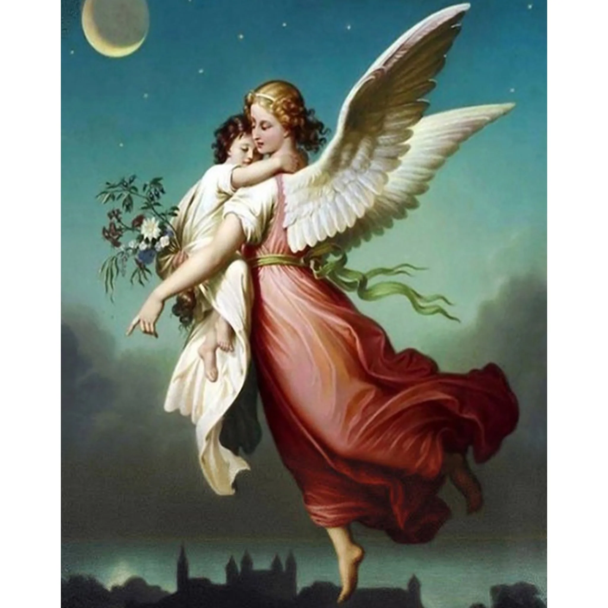 Angel and the Child | Diamond Painting - Image 2