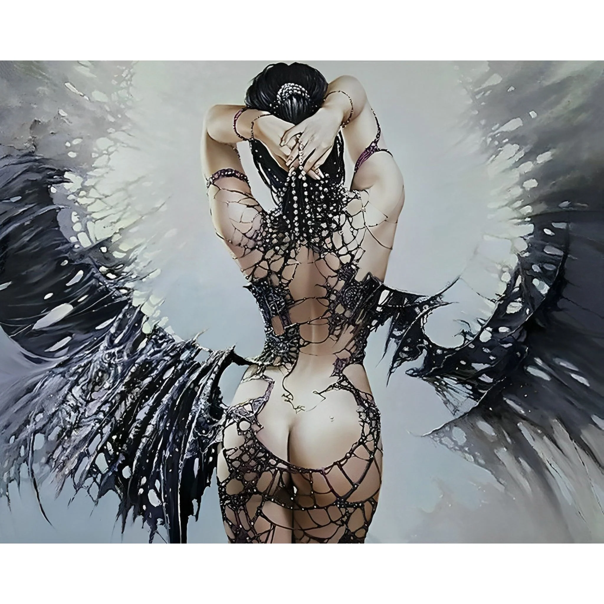 Sexy Nude Angel Wings | Diamond Painting - Image 2