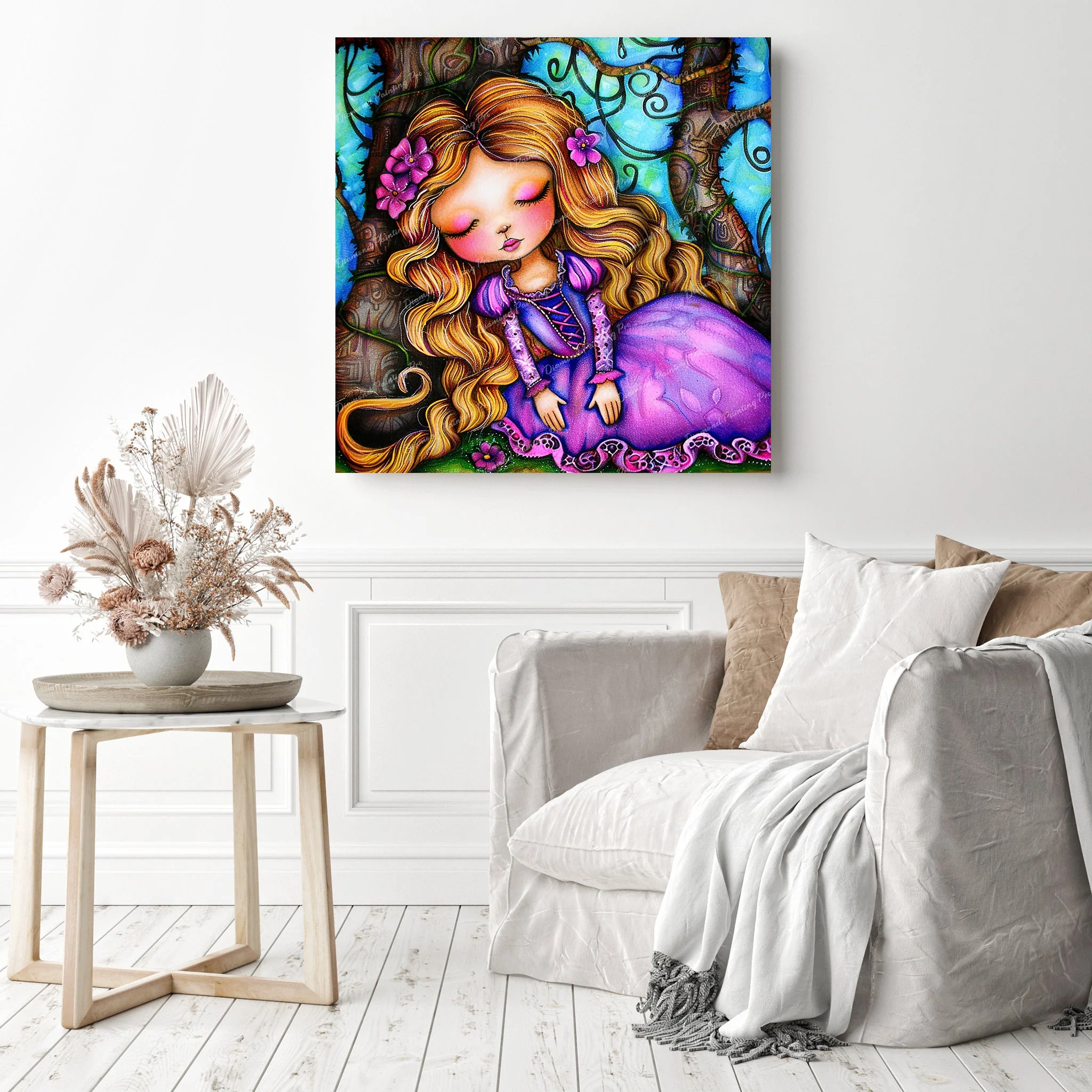 Dreaming Rapunzel | Diamond Painting - Image 3