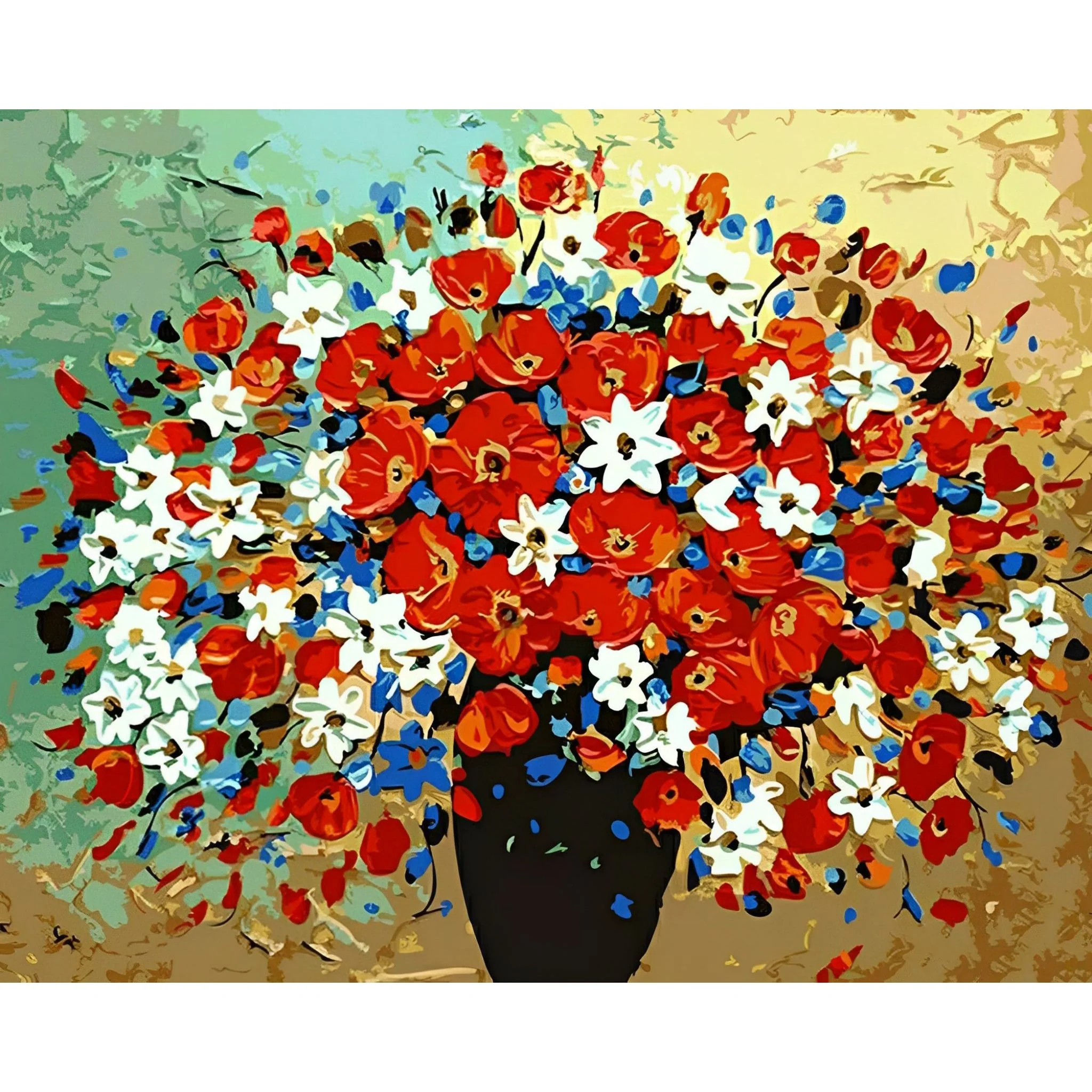 Abstract Flowers | Diamond Painting - Image 2